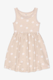 Robe sans manches imprimée – Enfant fille && TAUPE
