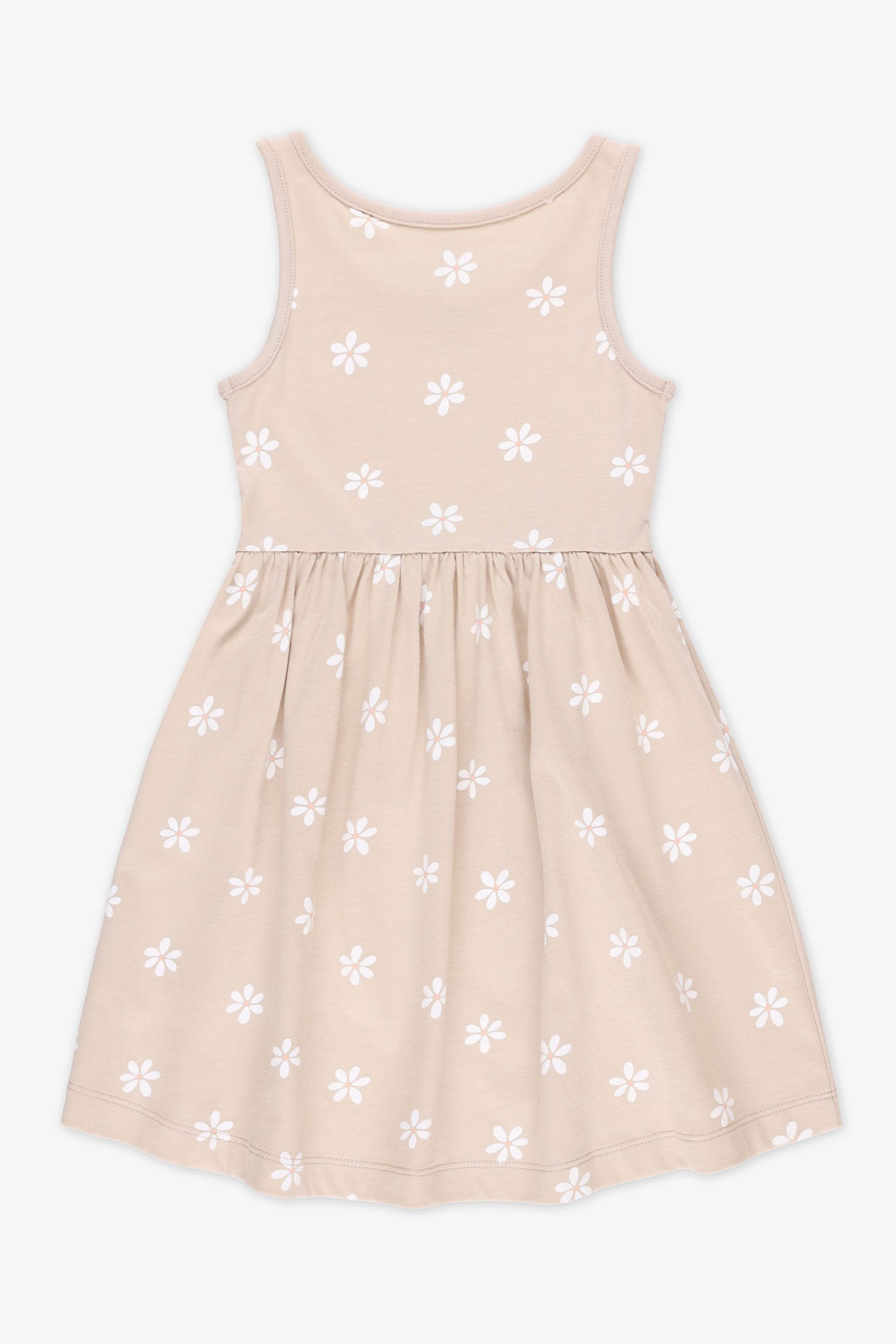 Robe sans manches imprimée – Enfant fille && TAUPE