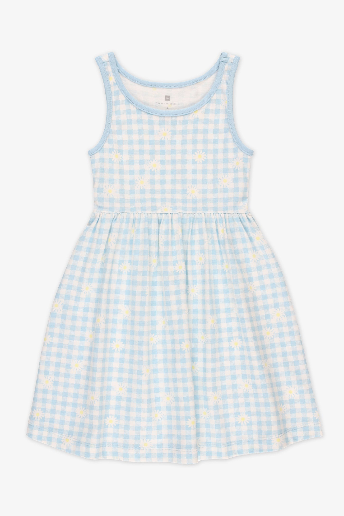 Robe sans manches imprimée – Enfant fille && BLEU MULTI