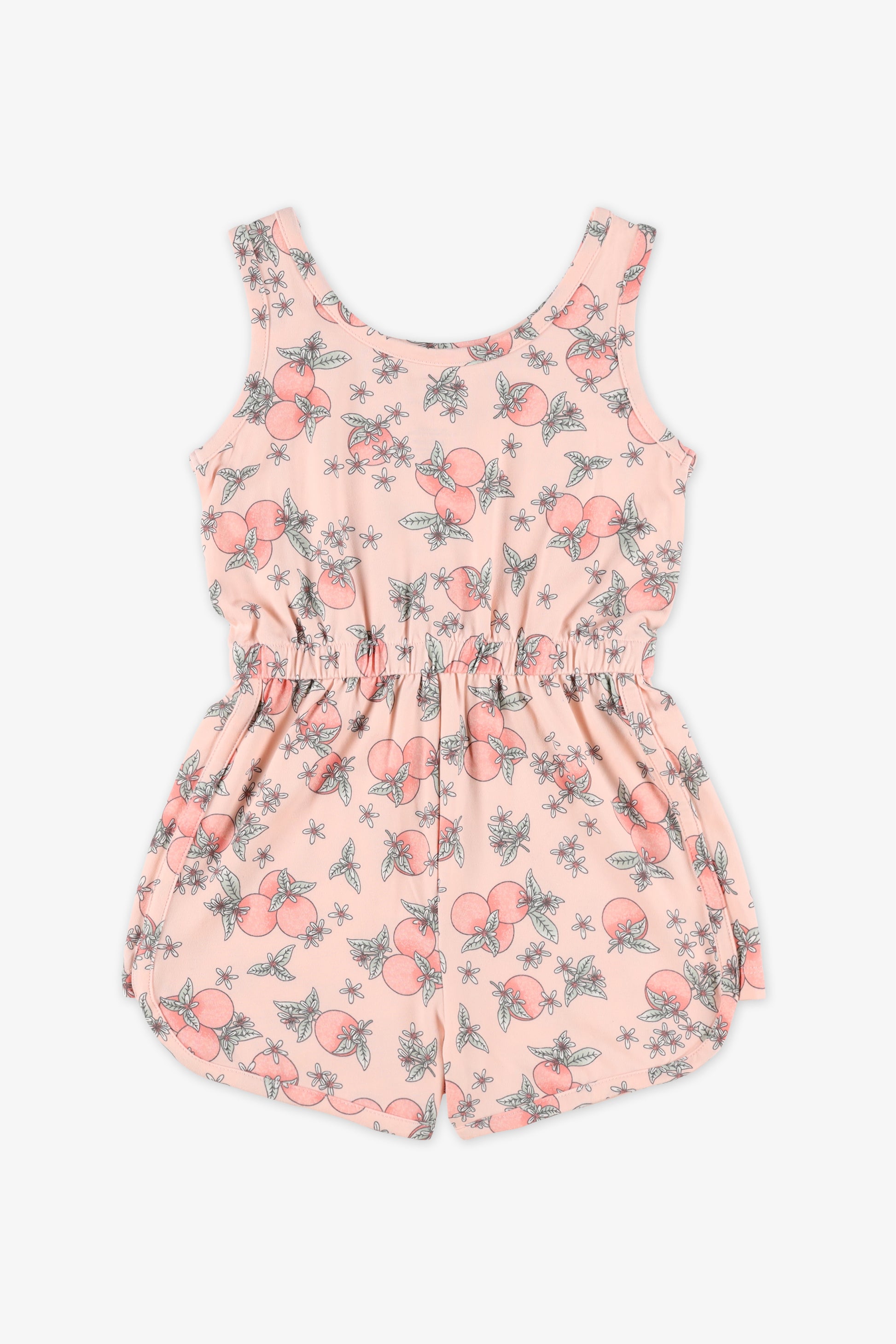 Haut camisole imprimé en stretch - Enfant fille && ROSE MULTI