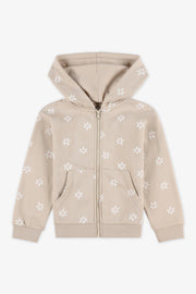 Veste ouatée à capuchon – Enfant fille && TAUPE