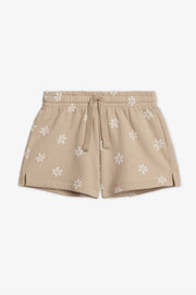 Short court en fleece imprimé - Enfant fille && TAUPE