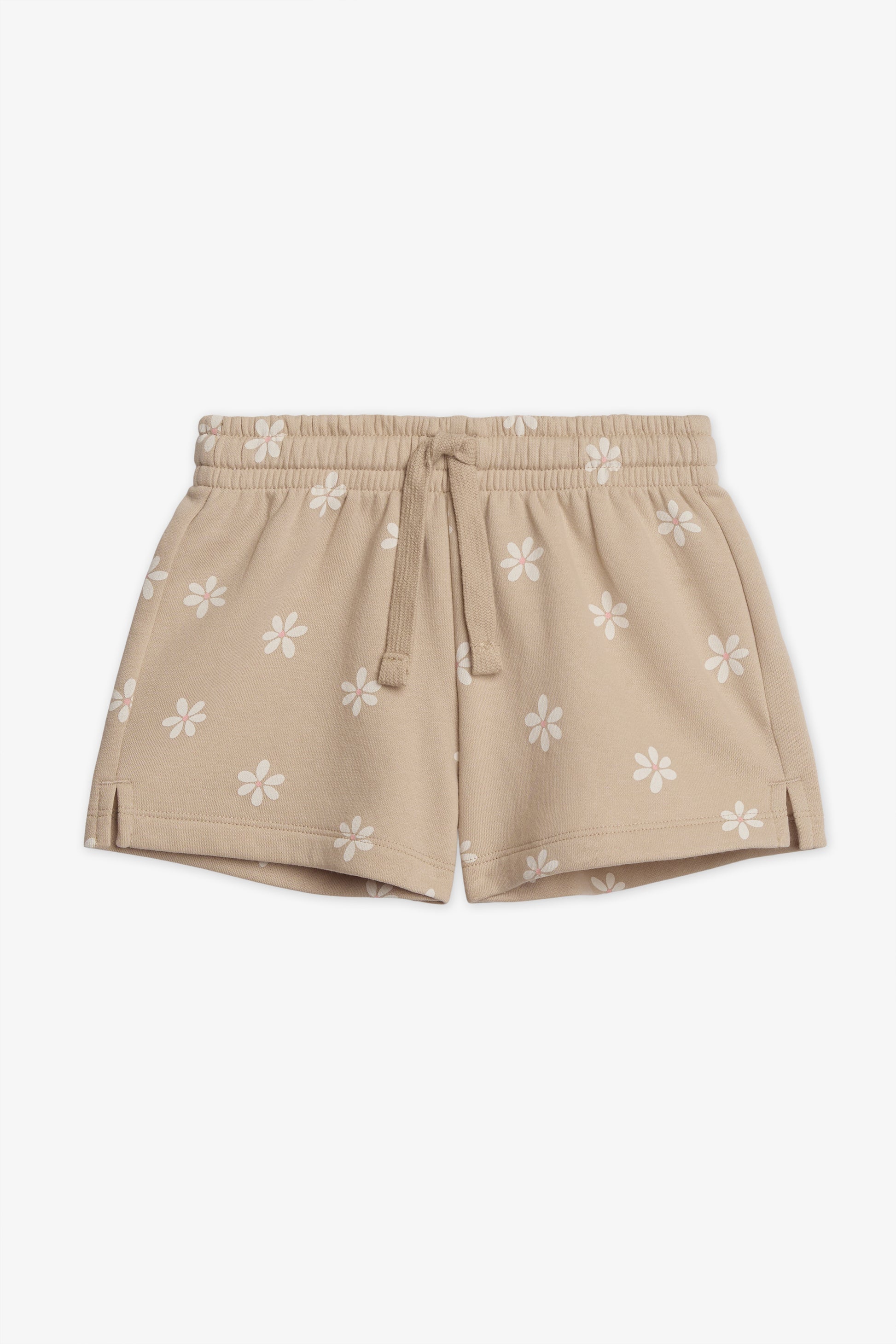 Short court en fleece imprimé - Enfant fille && TAUPE
