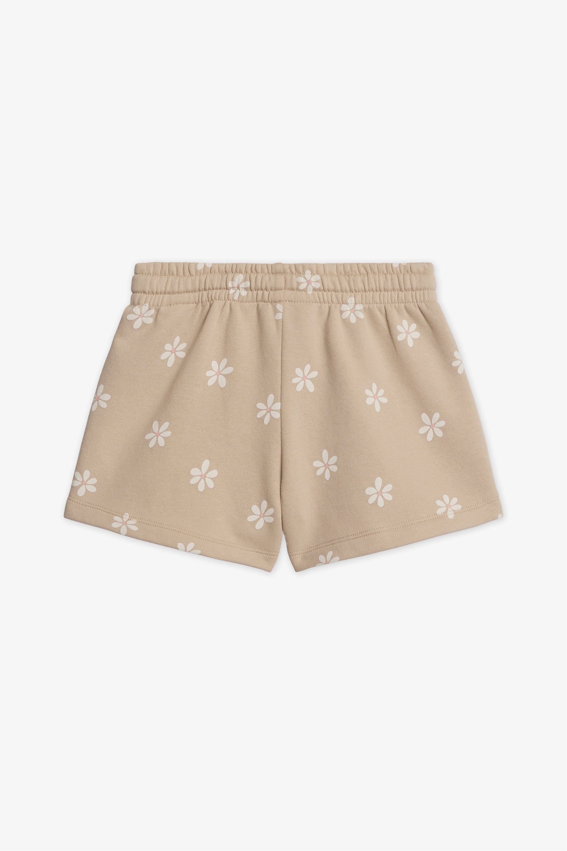 Short court en fleece imprimé - Enfant fille && TAUPE