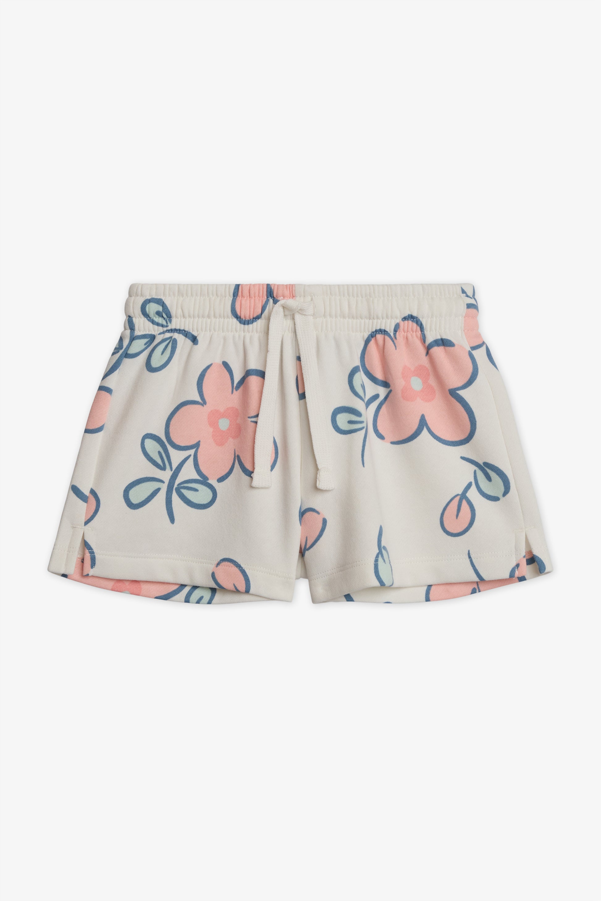 Short court en fleece imprimé - Enfant fille && BLANC MULTI