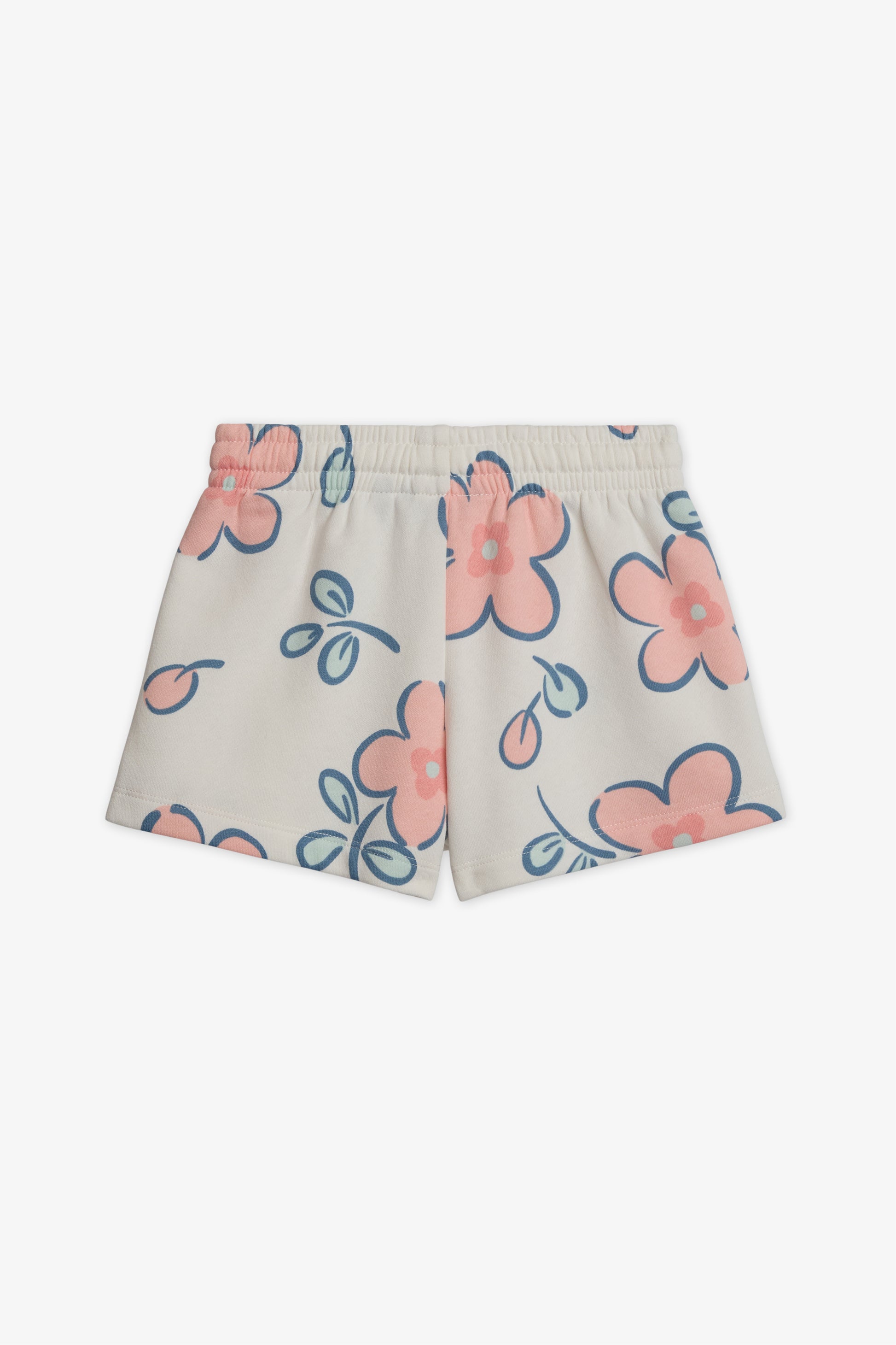 Short court en fleece imprimé - Enfant fille && BLANC MULTI