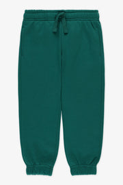 Pantalon ouaté uni avec cordon - Enfant fille && VERT