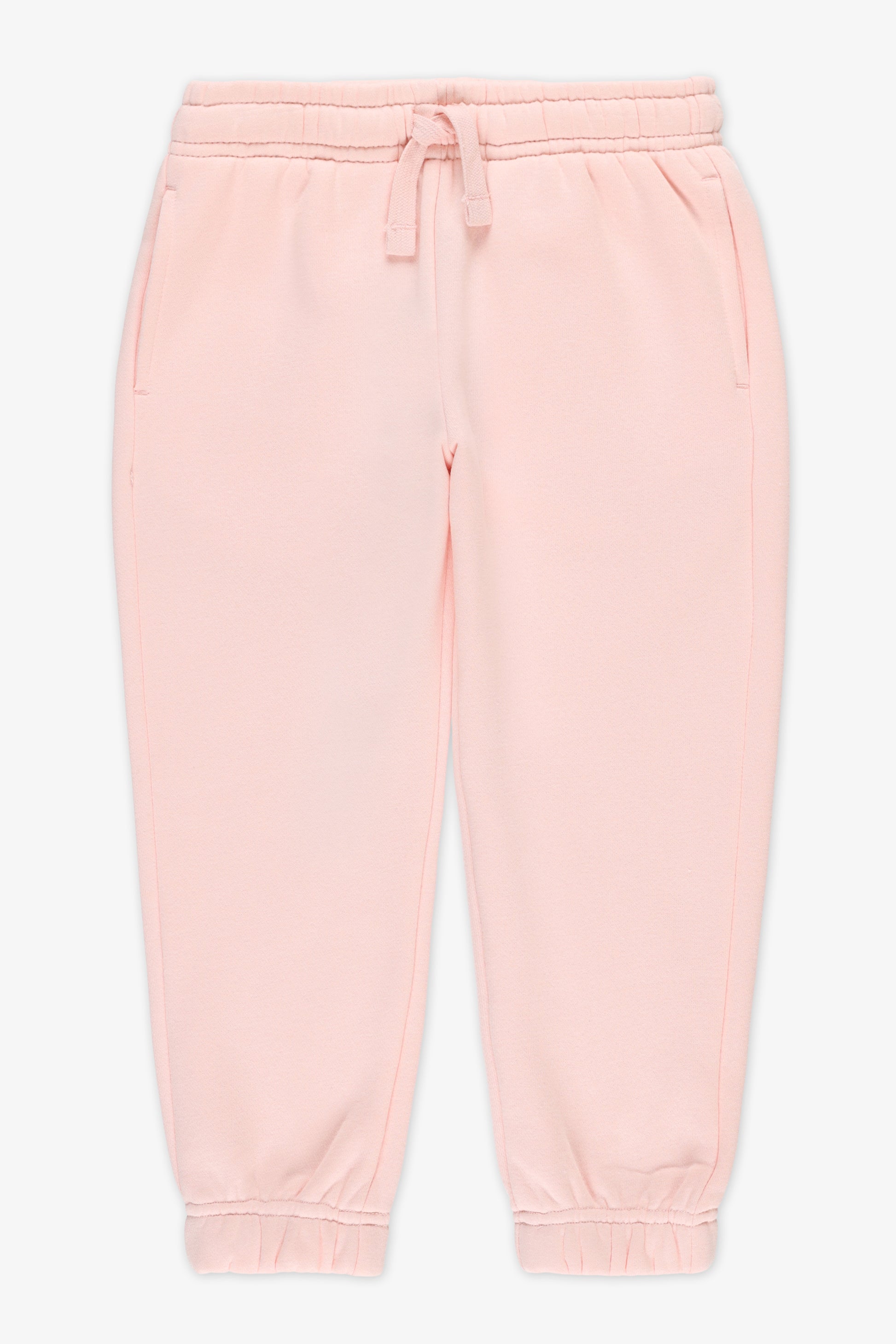 Pantalon ouaté uni avec cordon - Enfant fille && ROSE