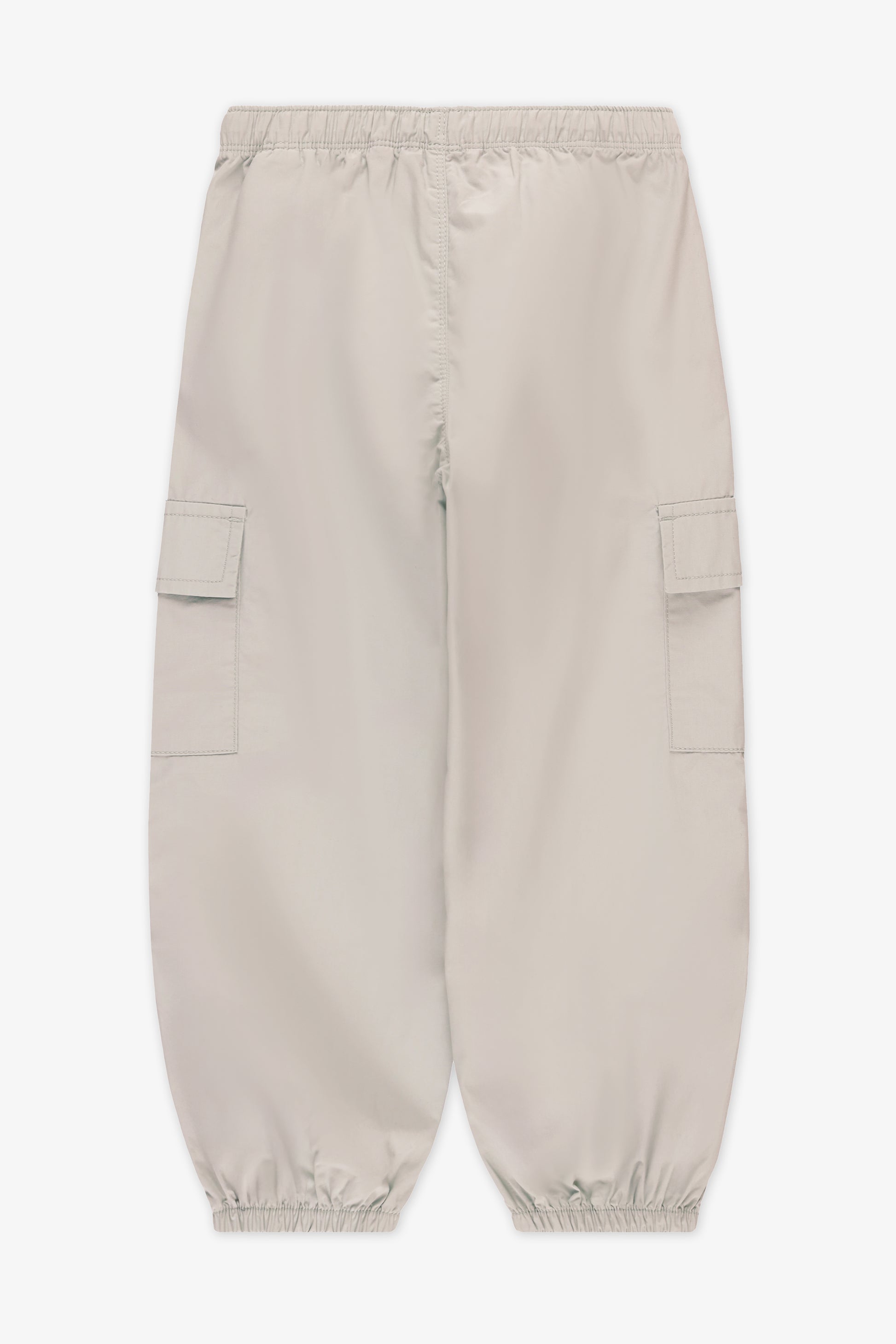 Pantalon jogger uni avec poches - Enfant fille && BEIGE