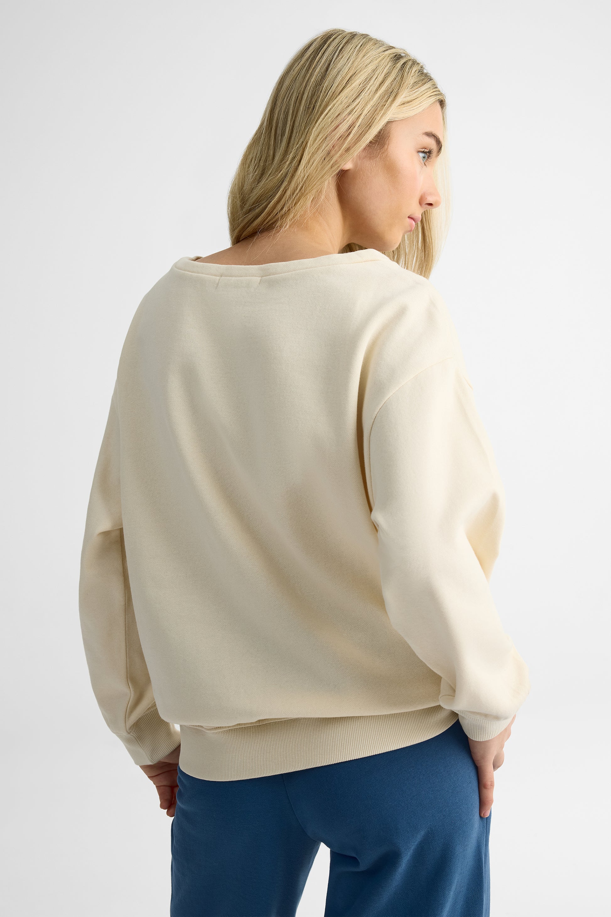 Chandail ouaté graphique, manches longues - Ado fille && BEIGE