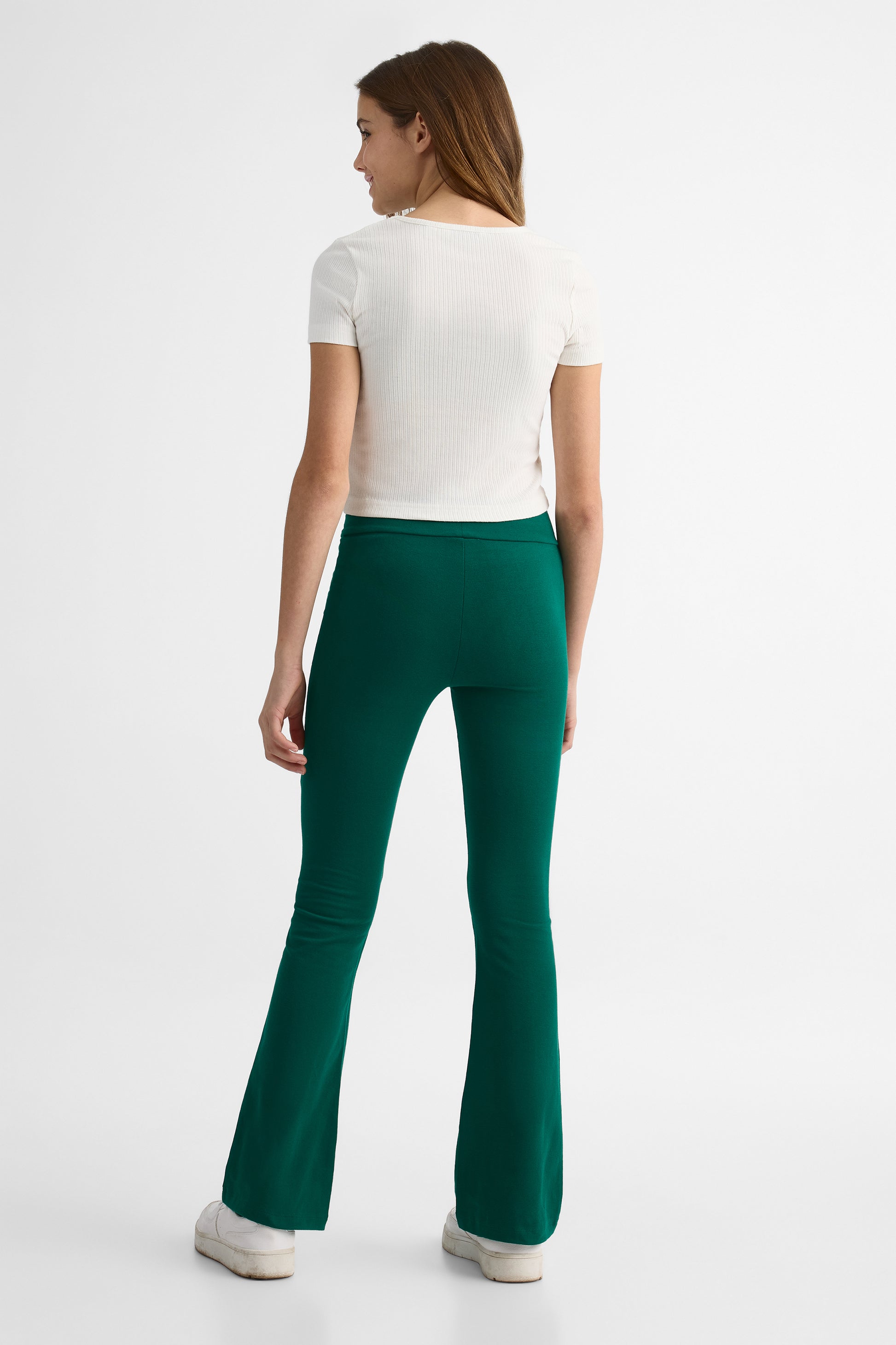 Pantalon style legging jambes larges - Ado fille && VERT