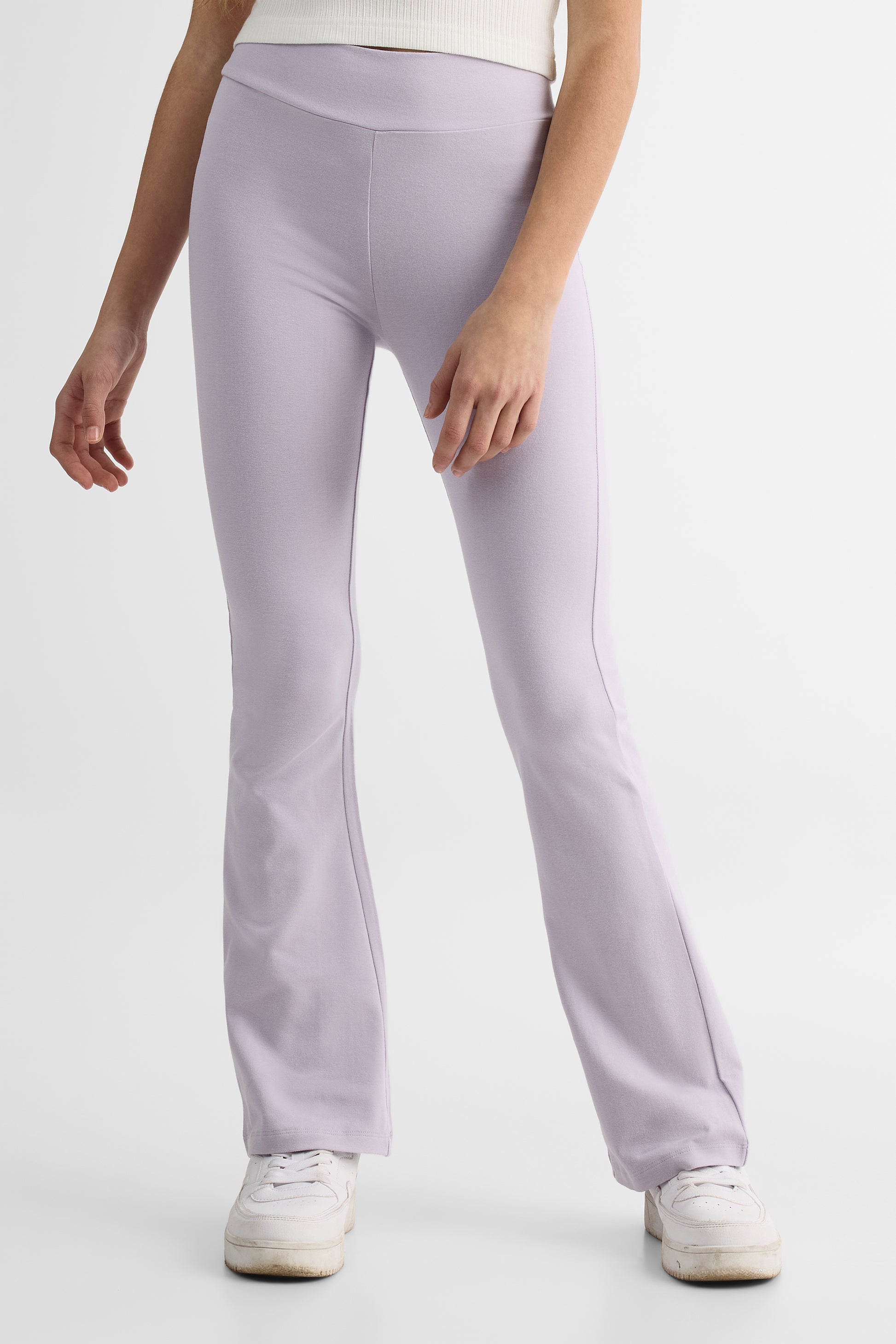 Pantalon style legging jambes larges - Ado fille && MAUVE