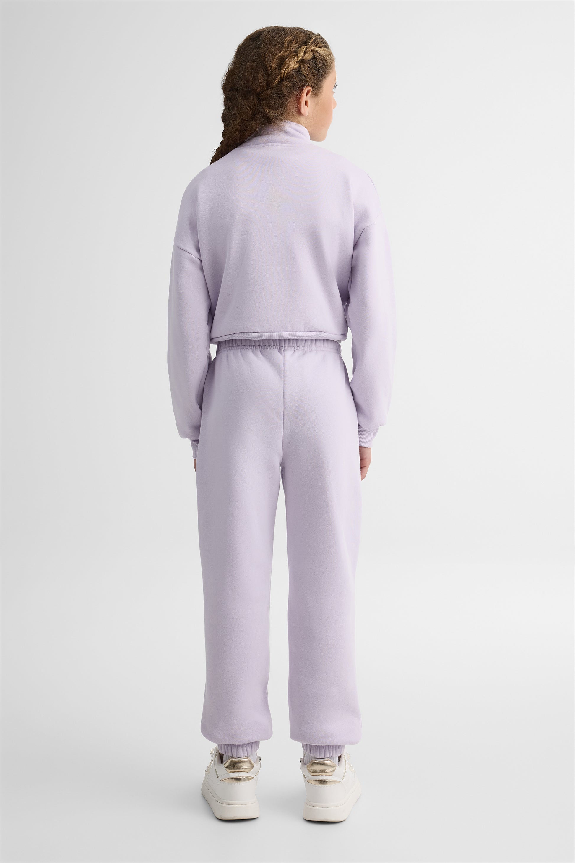 Pantalon jogger en fleece uni – Ado fille && MAUVE