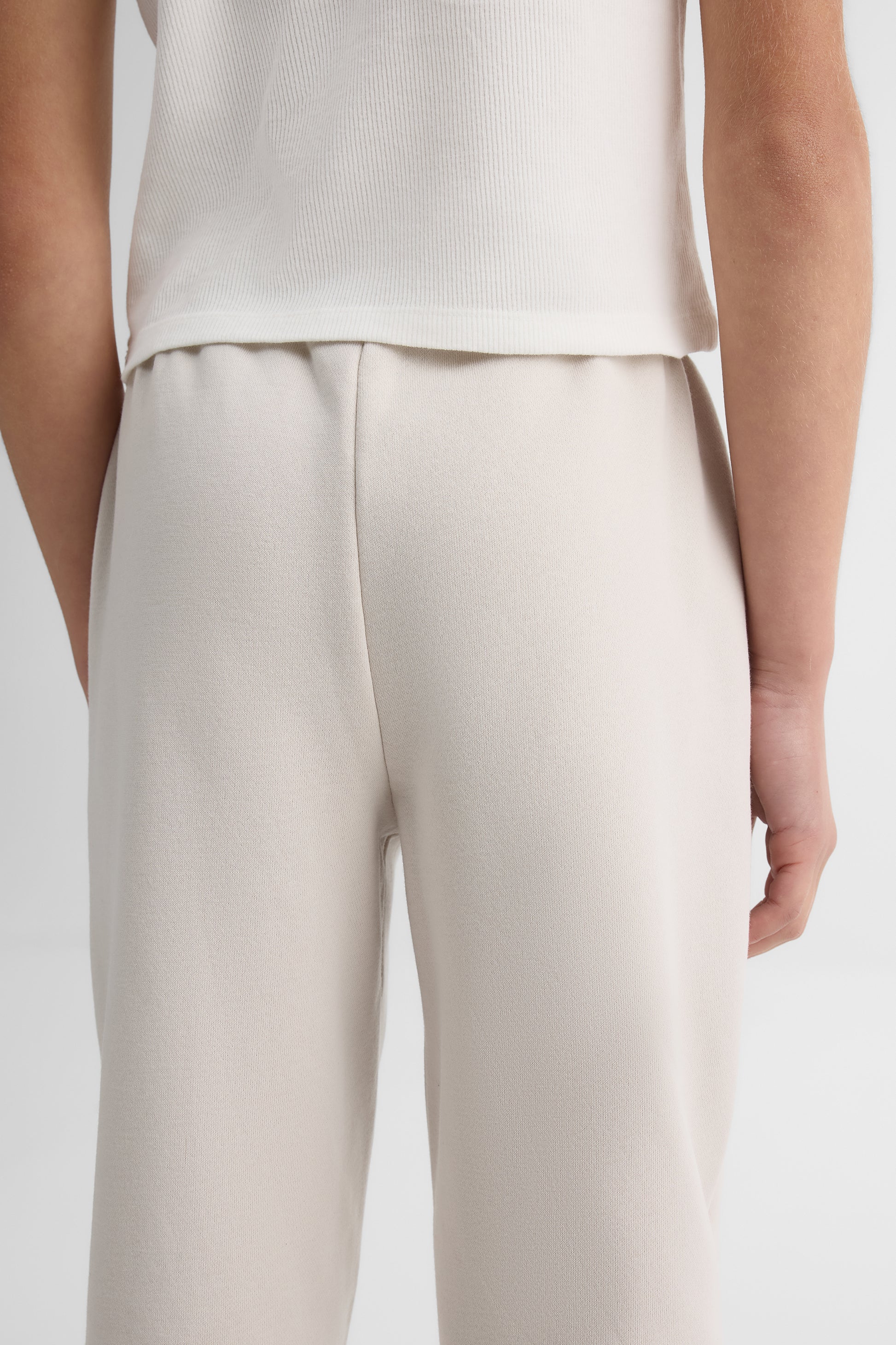 Pantalon jogger en fleece uni – Ado fille && BEIGE