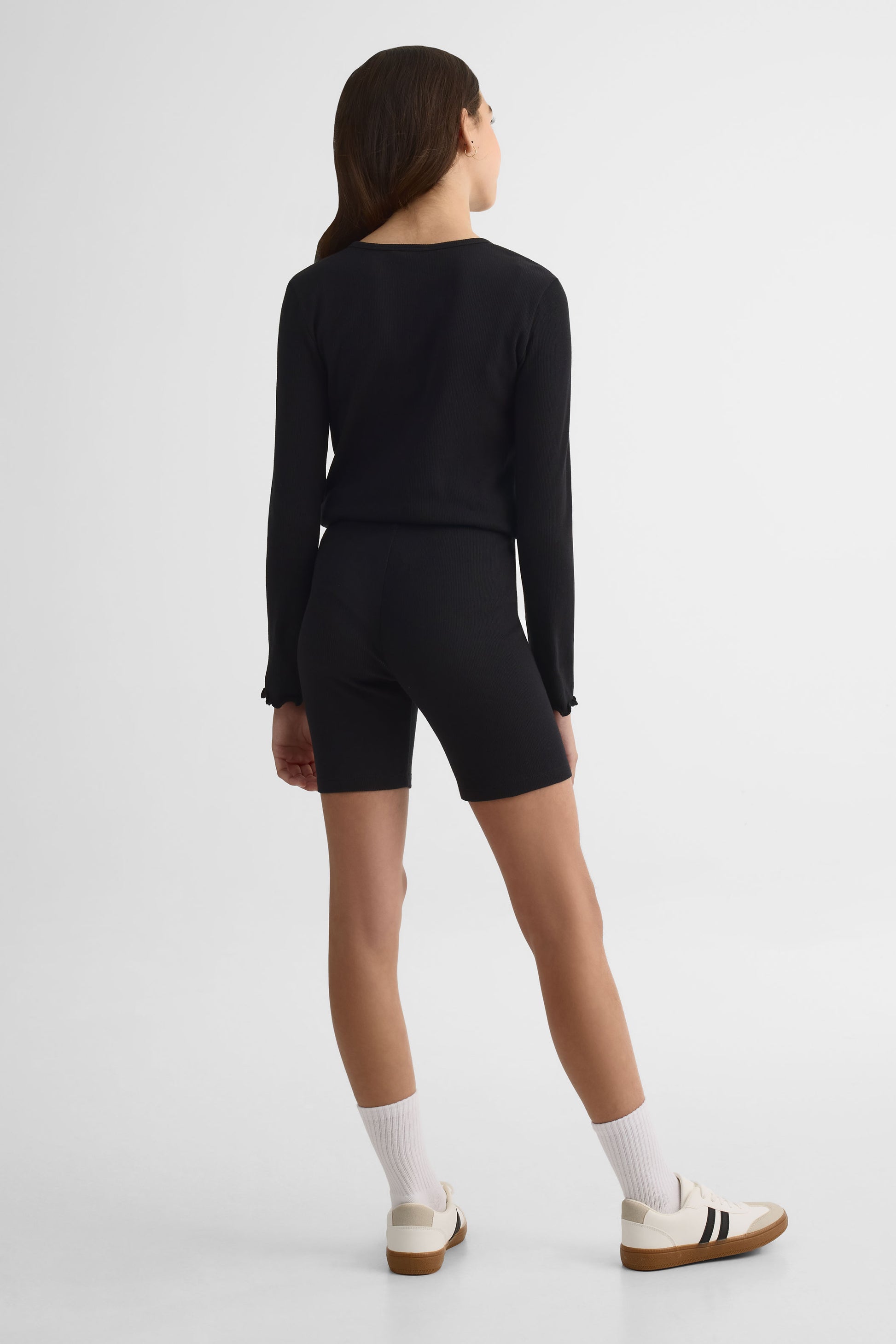 Veste légère unie en stretch - Ado fille && NOIR