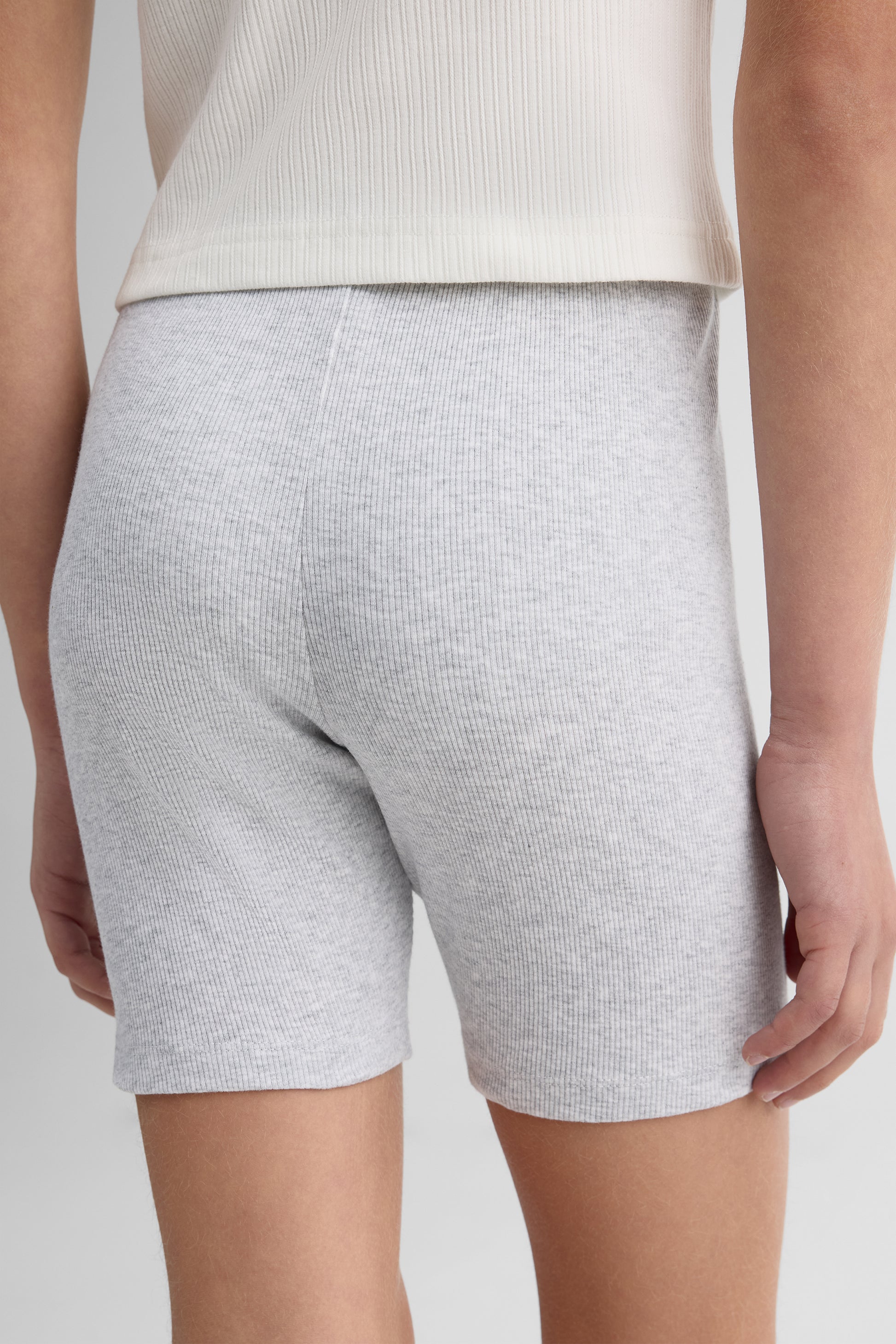 Short stretch uni for teenage girls && GRIS MIXTE