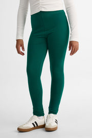 Legging uni en stretch jersey – Ado fille 2/25$ && VERT