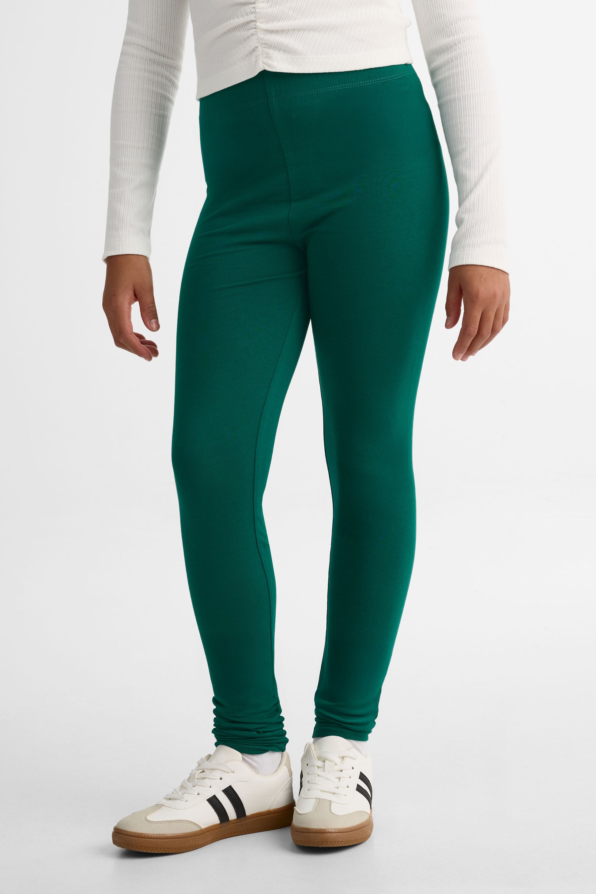 Legging uni en stretch jersey – Ado fille 2/25$ && VERT