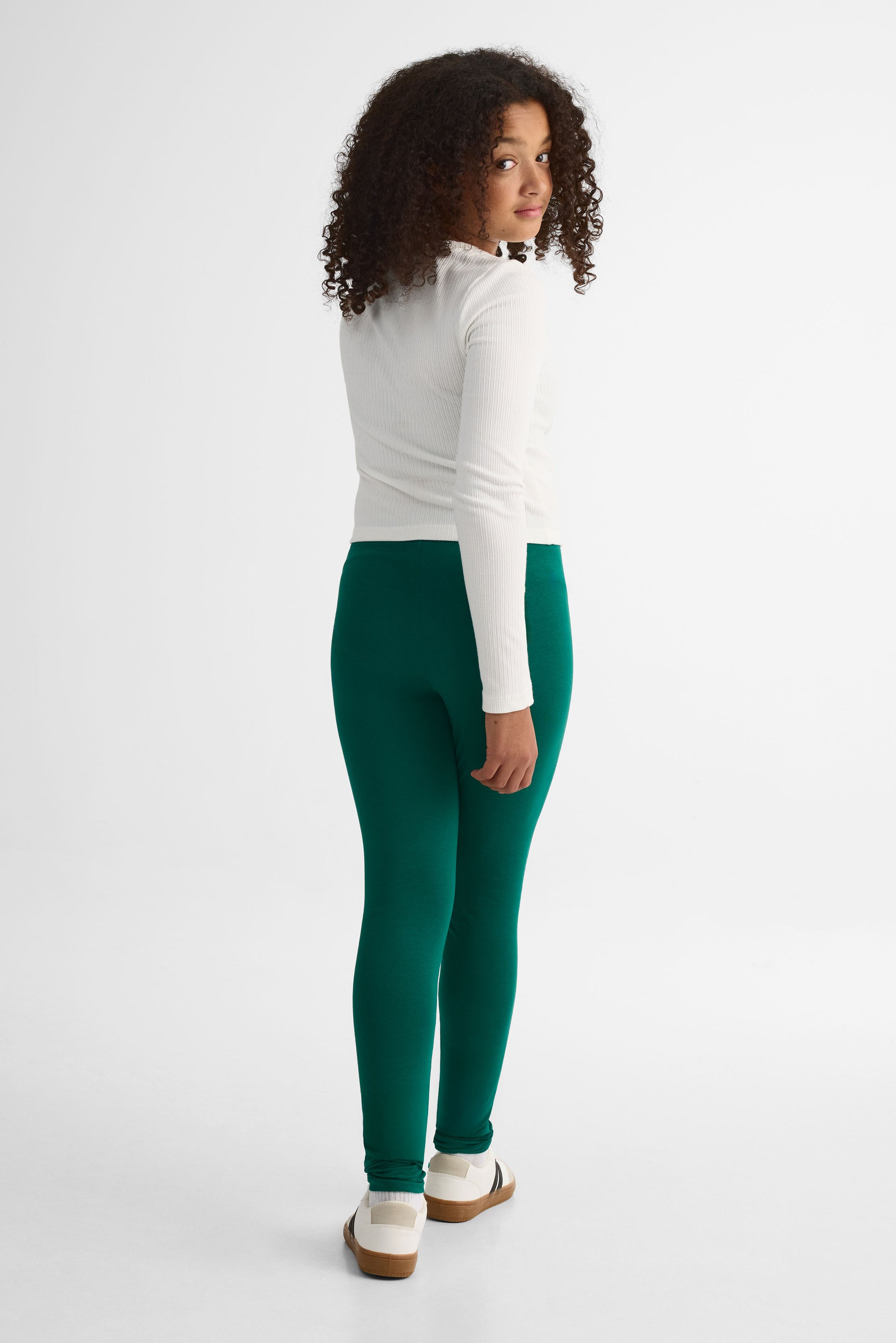 Legging uni en stretch jersey – Ado fille 2/25$ && VERT