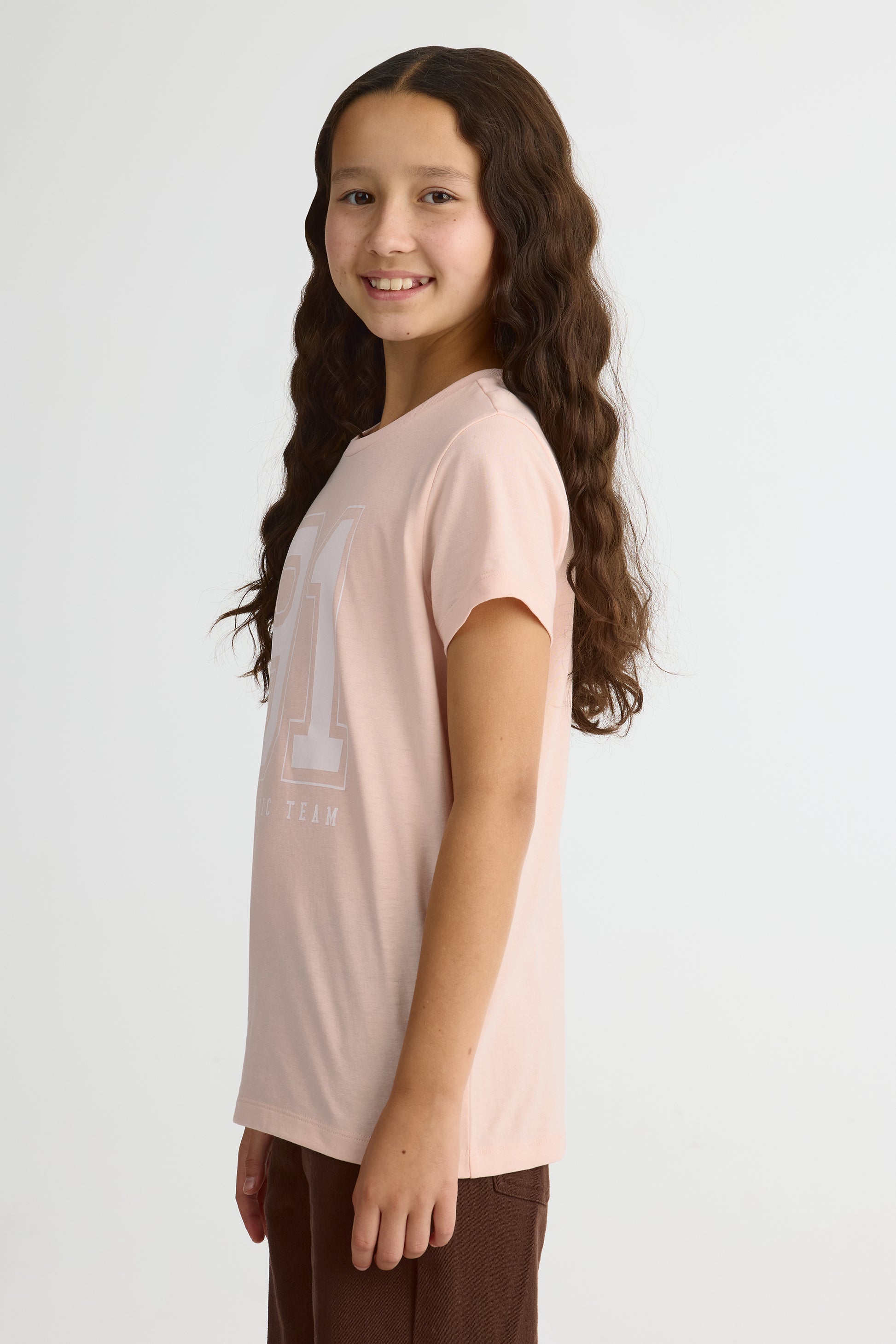 T-shirt graphique manches courtes – Ado fille 2/25$ && ROSE
