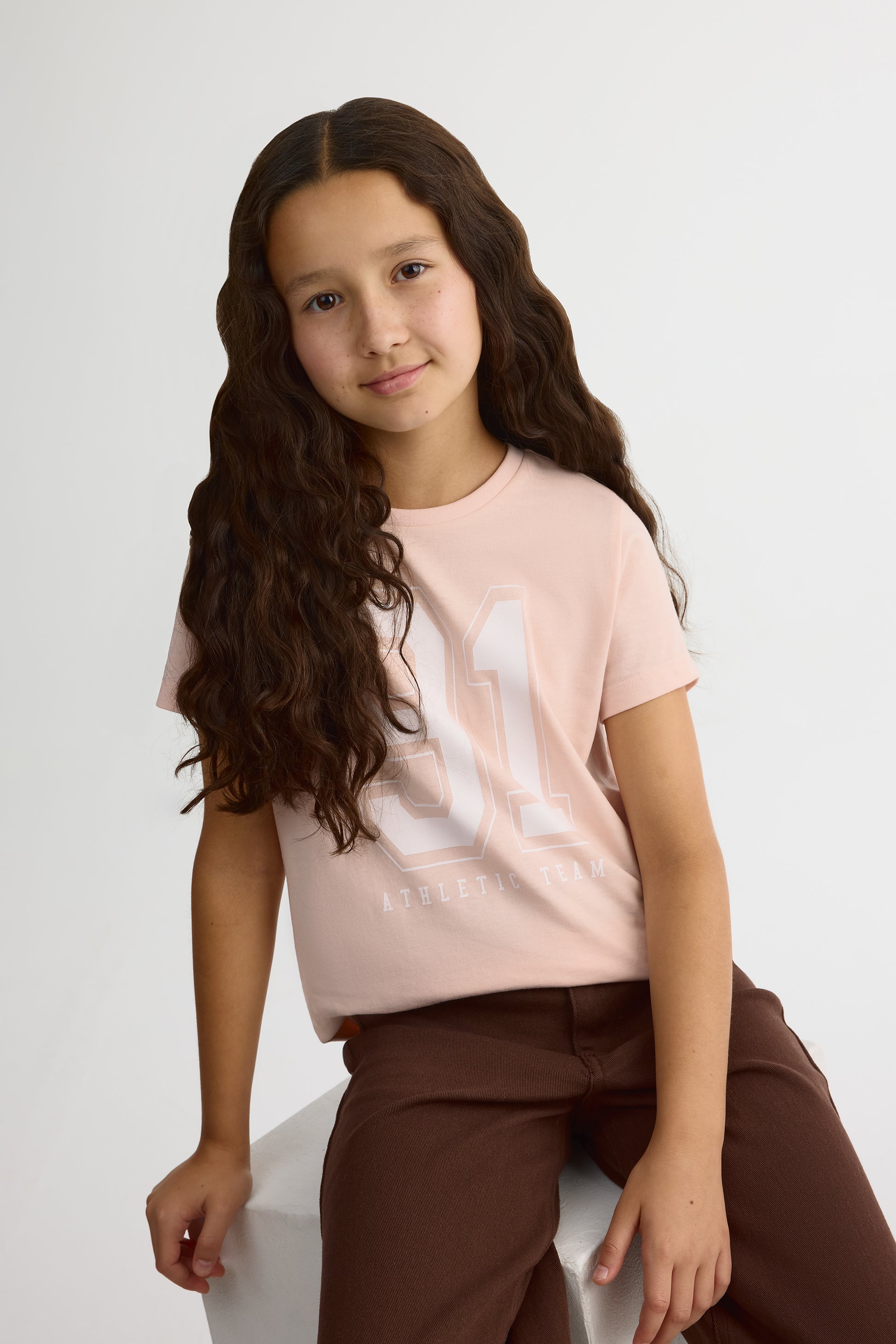 T-shirt graphique manches courtes – Ado fille 2/25$ && ROSE