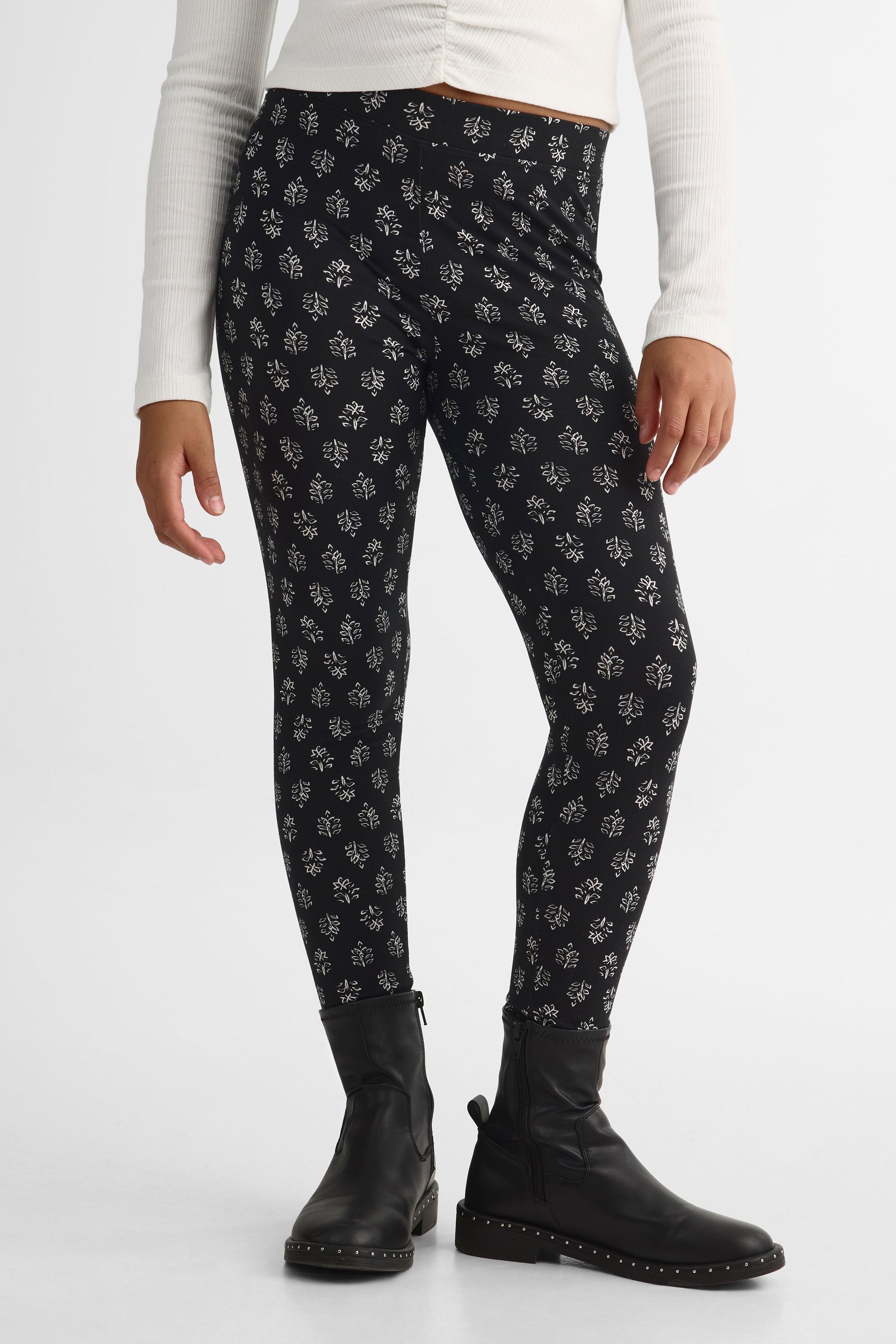 Legging imprimé en stretch – Ado fille 2/25$ && NOIR