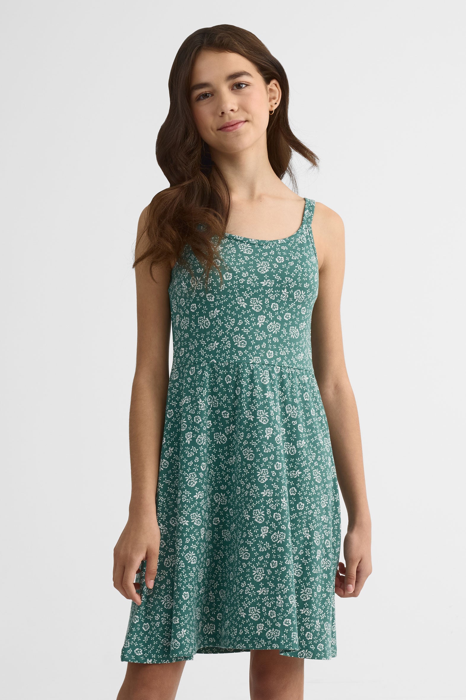 Robe imprimée à bretelles en stretch - Ado fille && SARCELLE/MULTI