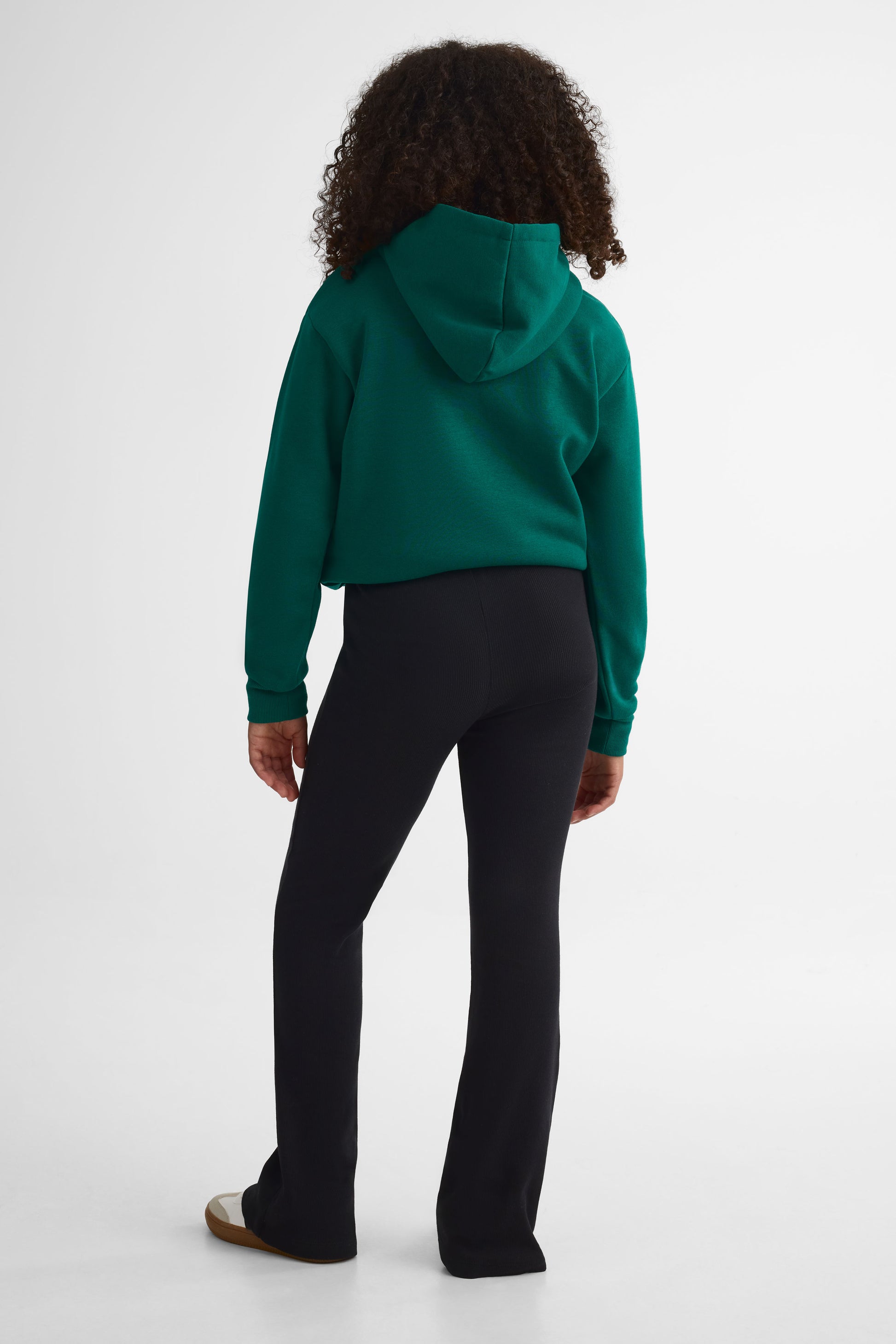 Legging flare en rib 2x2 – Ado fille && NOIR