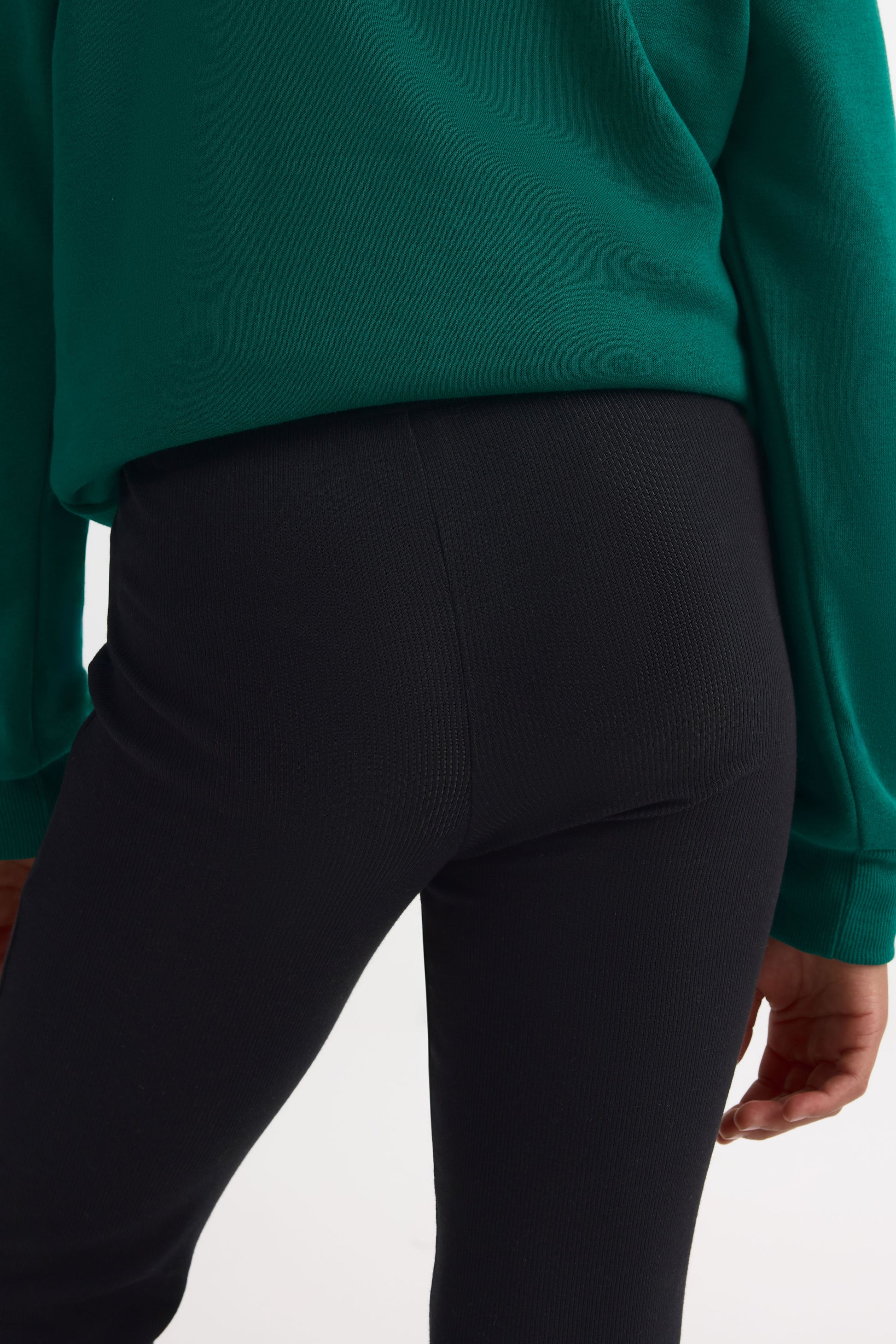 Legging flare en rib 2x2 – Ado fille && NOIR