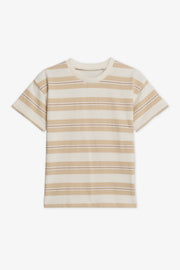 Chandail rayé col rond boxy - Bébé garçon && BRONZÉ