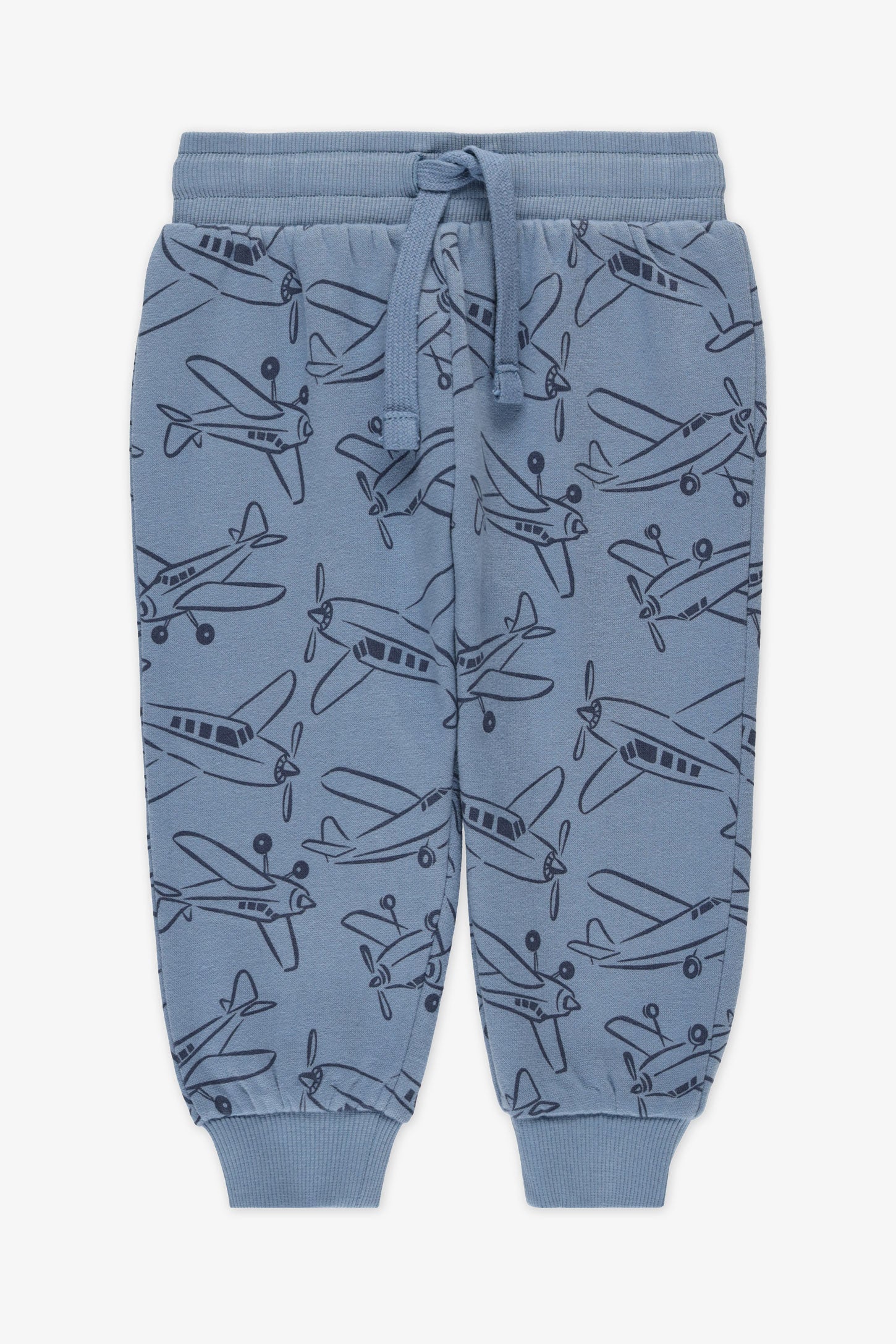 Jogger pull-on élastique en molleton - Bébé garçon && INDIGO