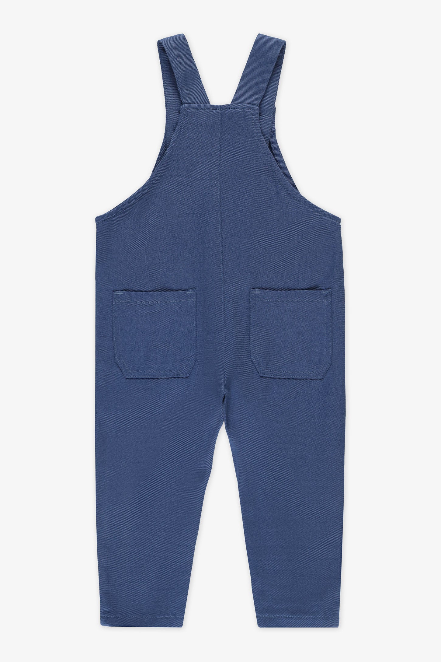 Salopette bretelles ajustables en twill - Bébé garçon && INDIGO