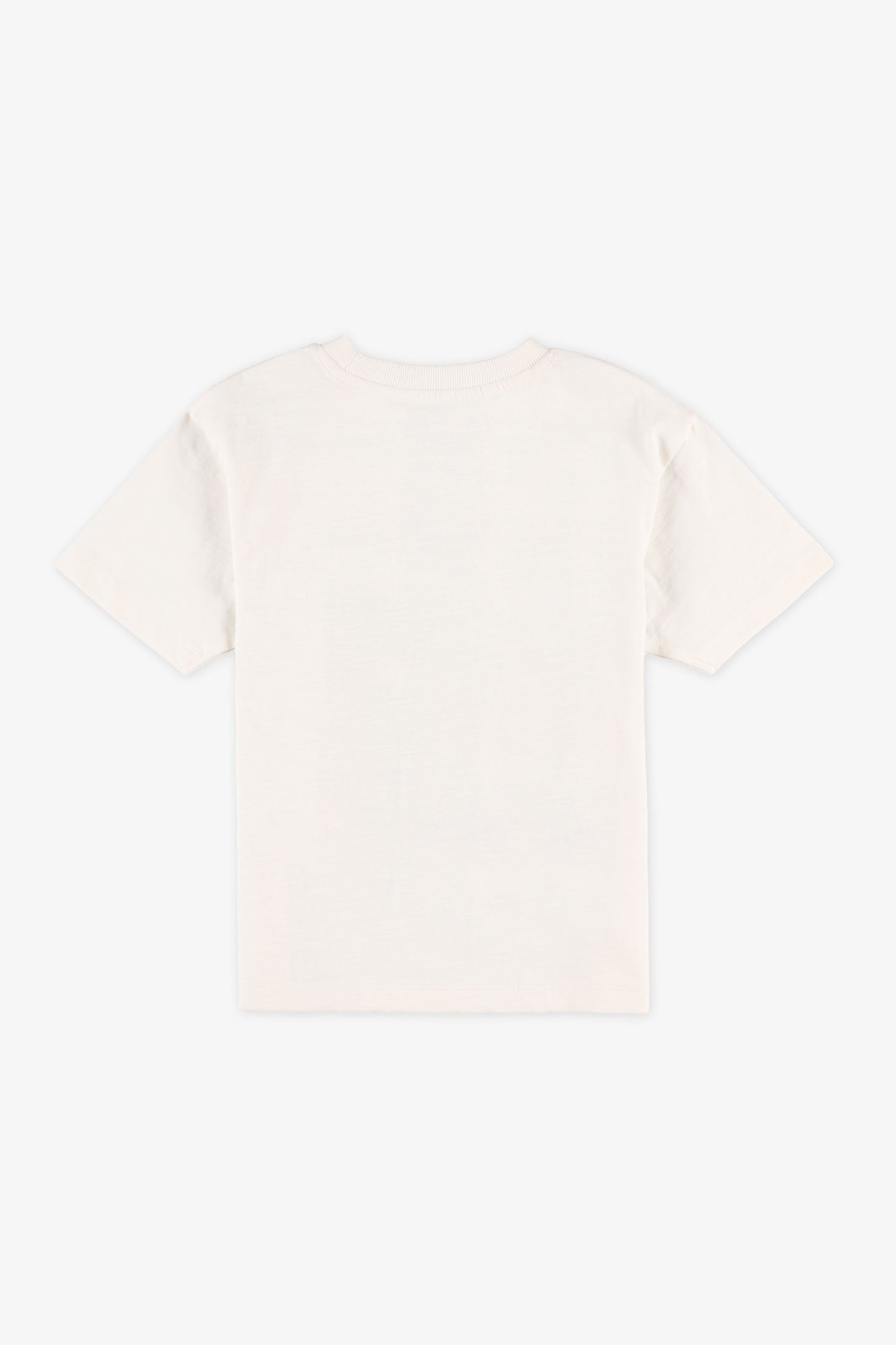 Chandail M/courtes boxy en coton - Bébé garçon && BLANC
