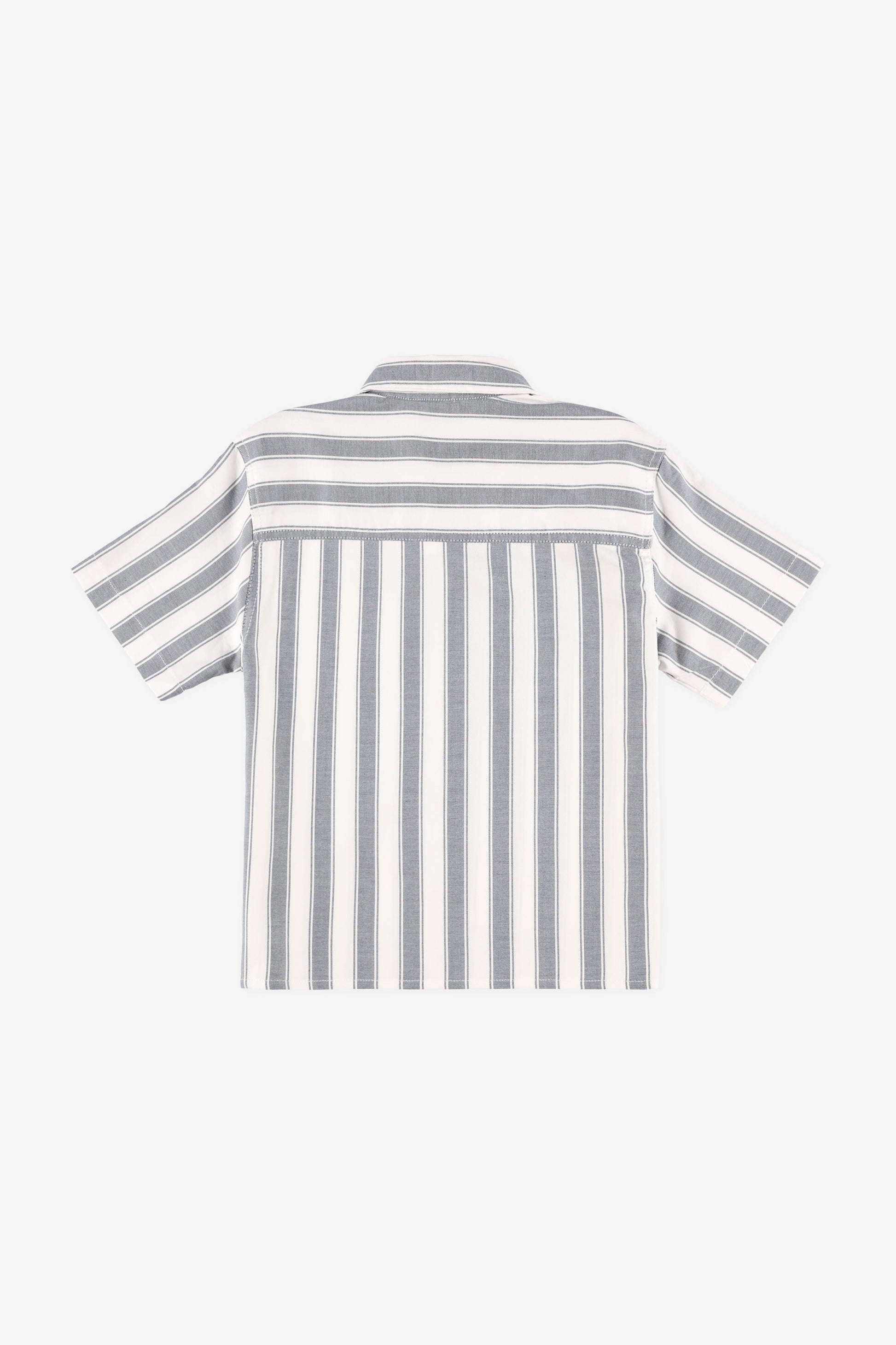 Chemise M/courtes boxy avec poche - Enfant garçon && INDIGO