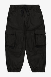 Pantalon parachute élastique avec poches - Enfant garçon && NOIR