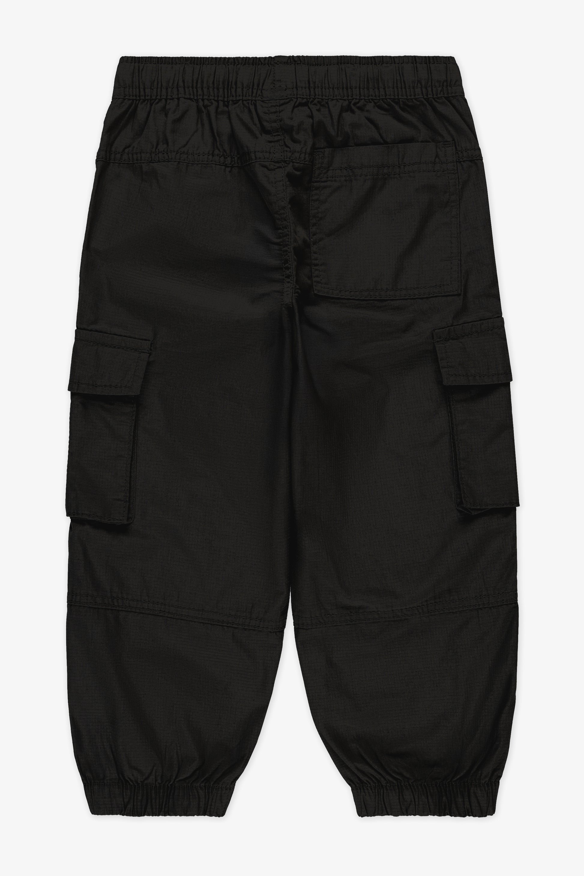 Pantalon parachute élastique avec poches - Enfant garçon && NOIR