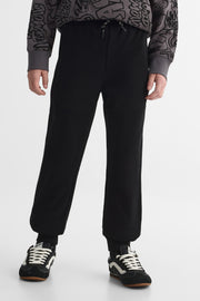 Jogger élastique avec poches - Ado garçon && NOIR