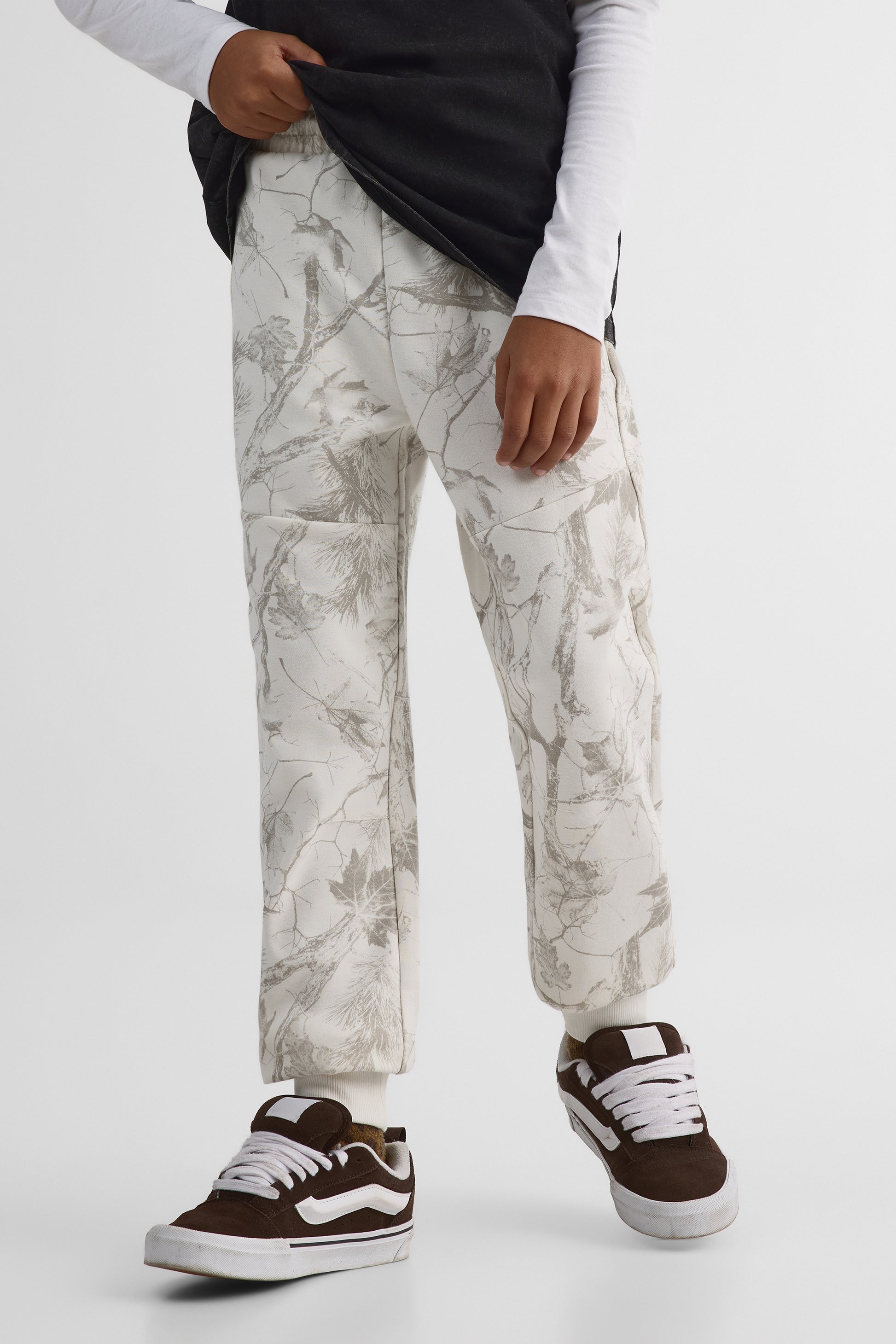 Jogger élastique avec poches - Ado garçon && GRIS MULTI