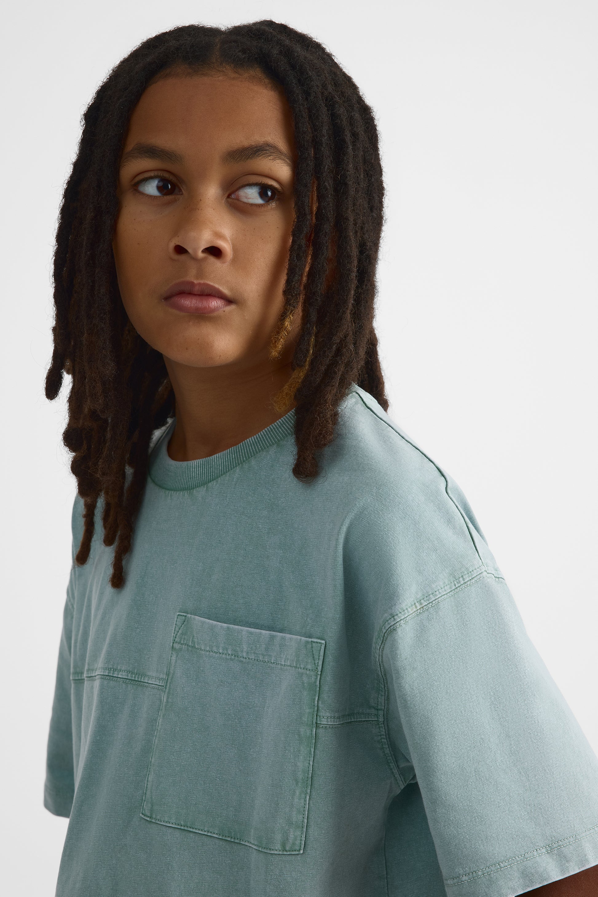 Chandail M/courtes oversize avec poche - Ado garçon && SARCELLE