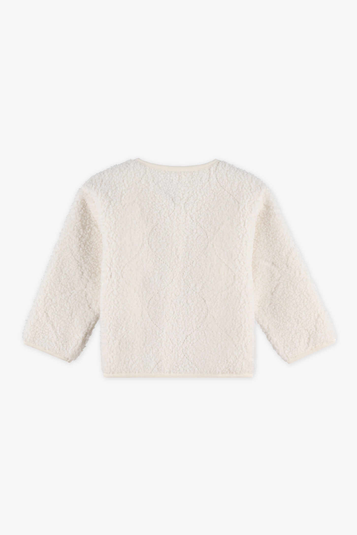 Veste en sherpa brodée - Bébé fille && BEIGE