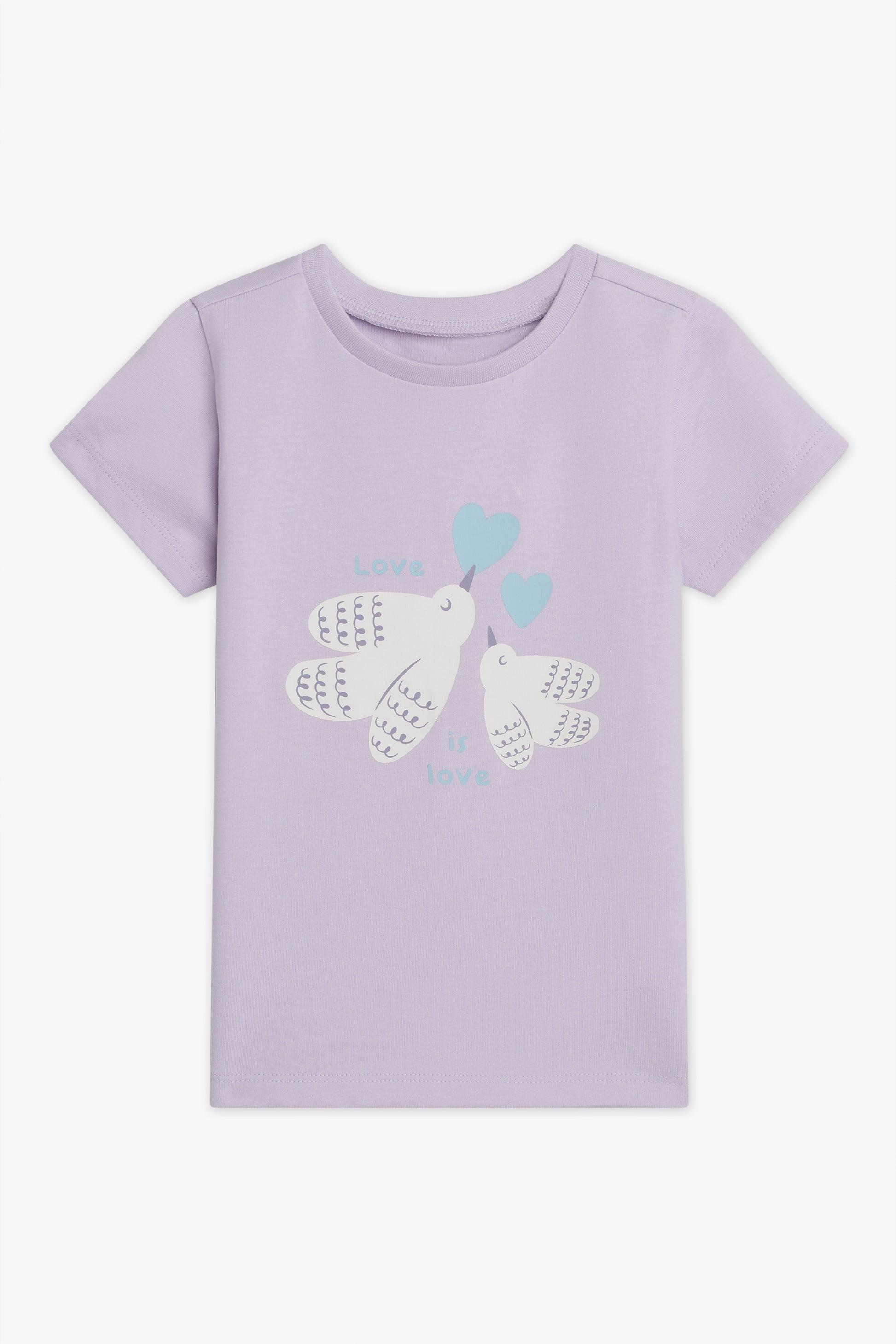 Chandail m/courtes col rond - Bébé fille 2/15$ && MAUVE