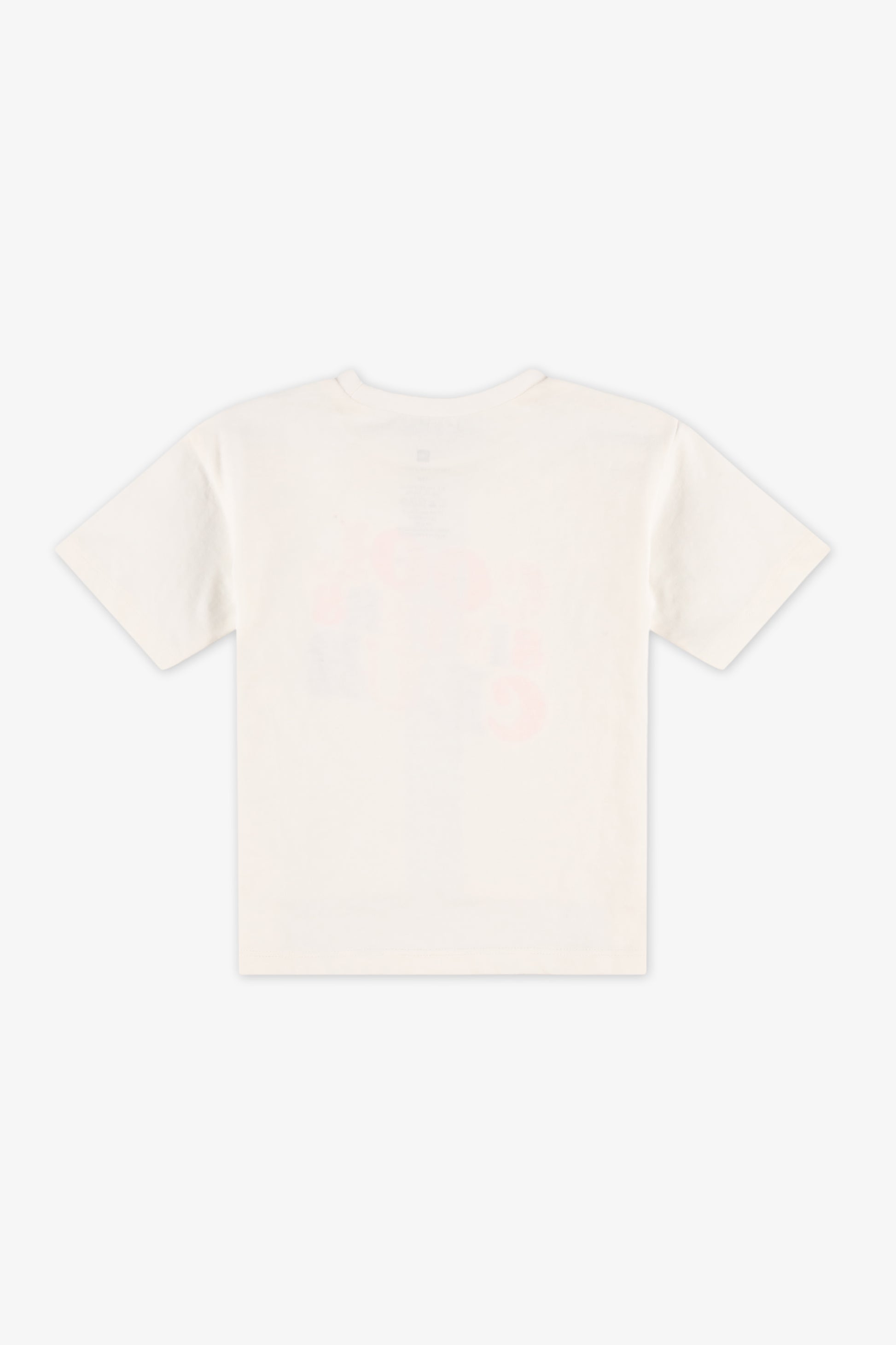 Chandail m/courtes boxy avec imprimé - Bébé fille 2/15$ && BLANC