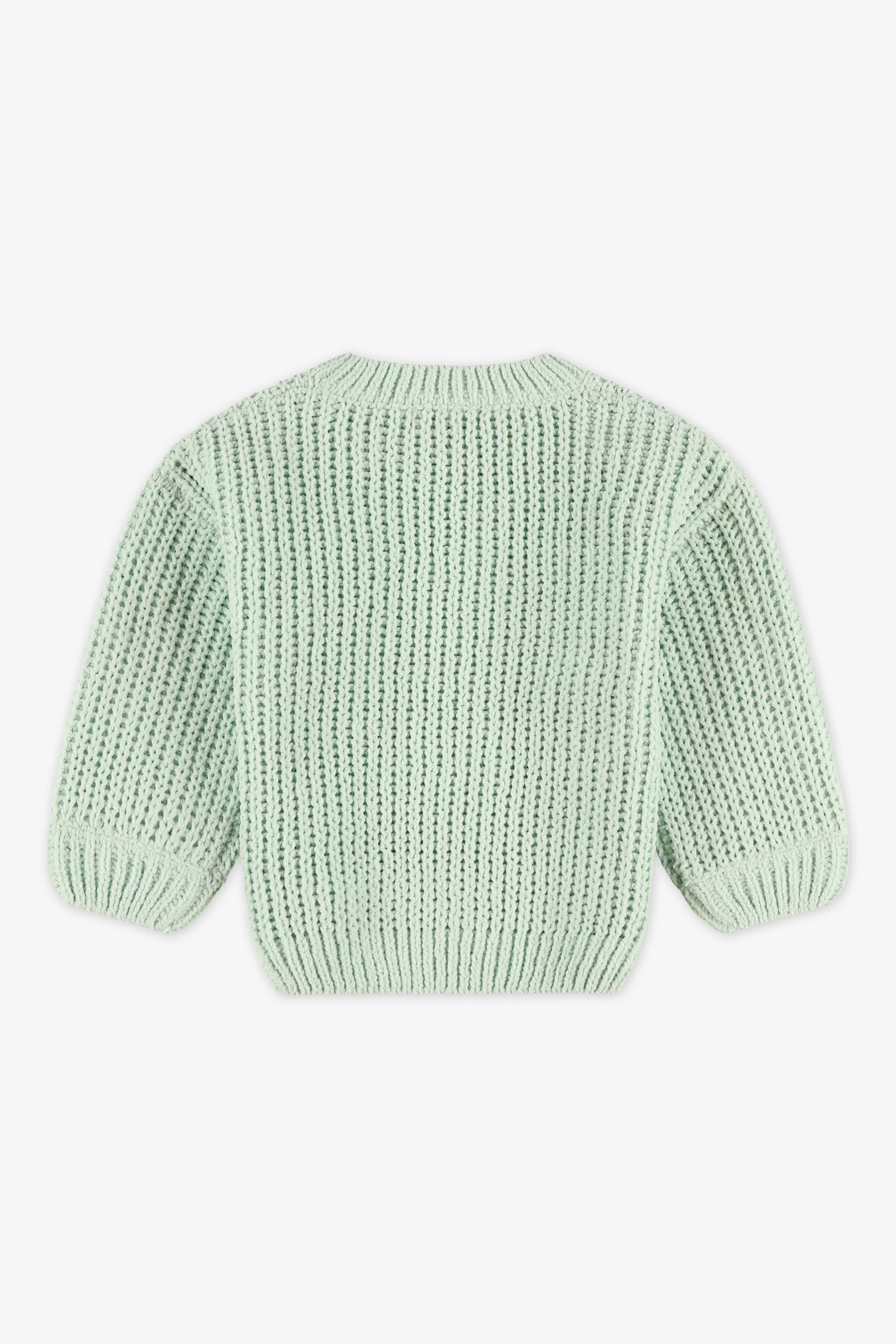 Chandail tricot col rond - Bébé fille && VERT