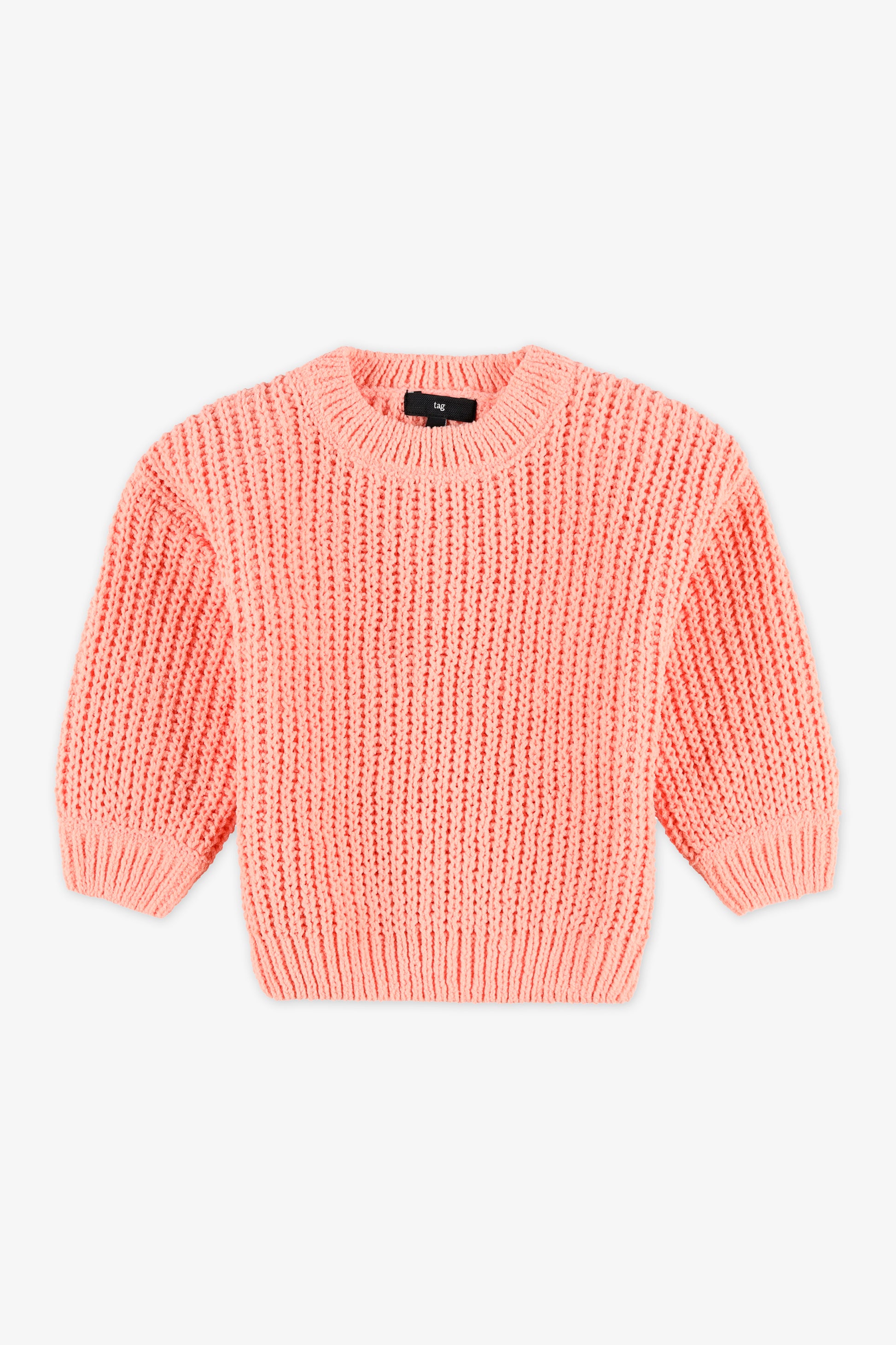 Chandail tricot col rond - Bébé fille && PECHE
