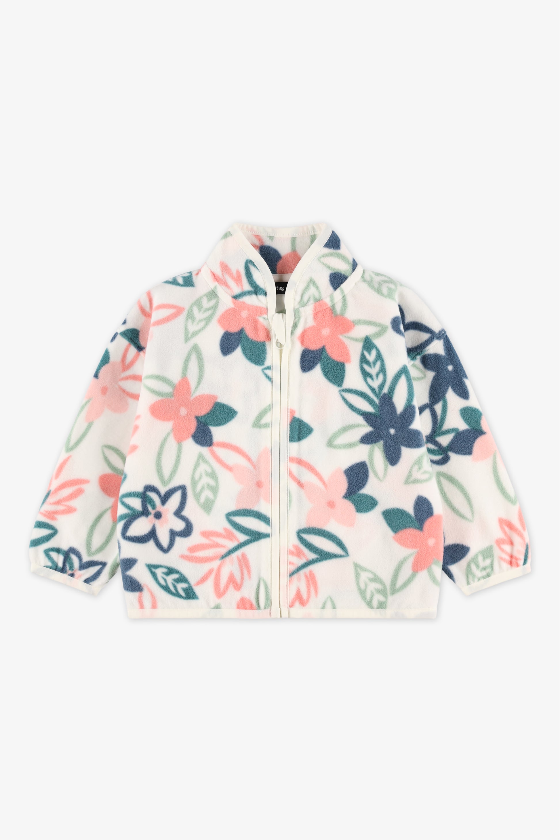 Veste micropolaire à col montant - Bébé fille && BLANC MULTI