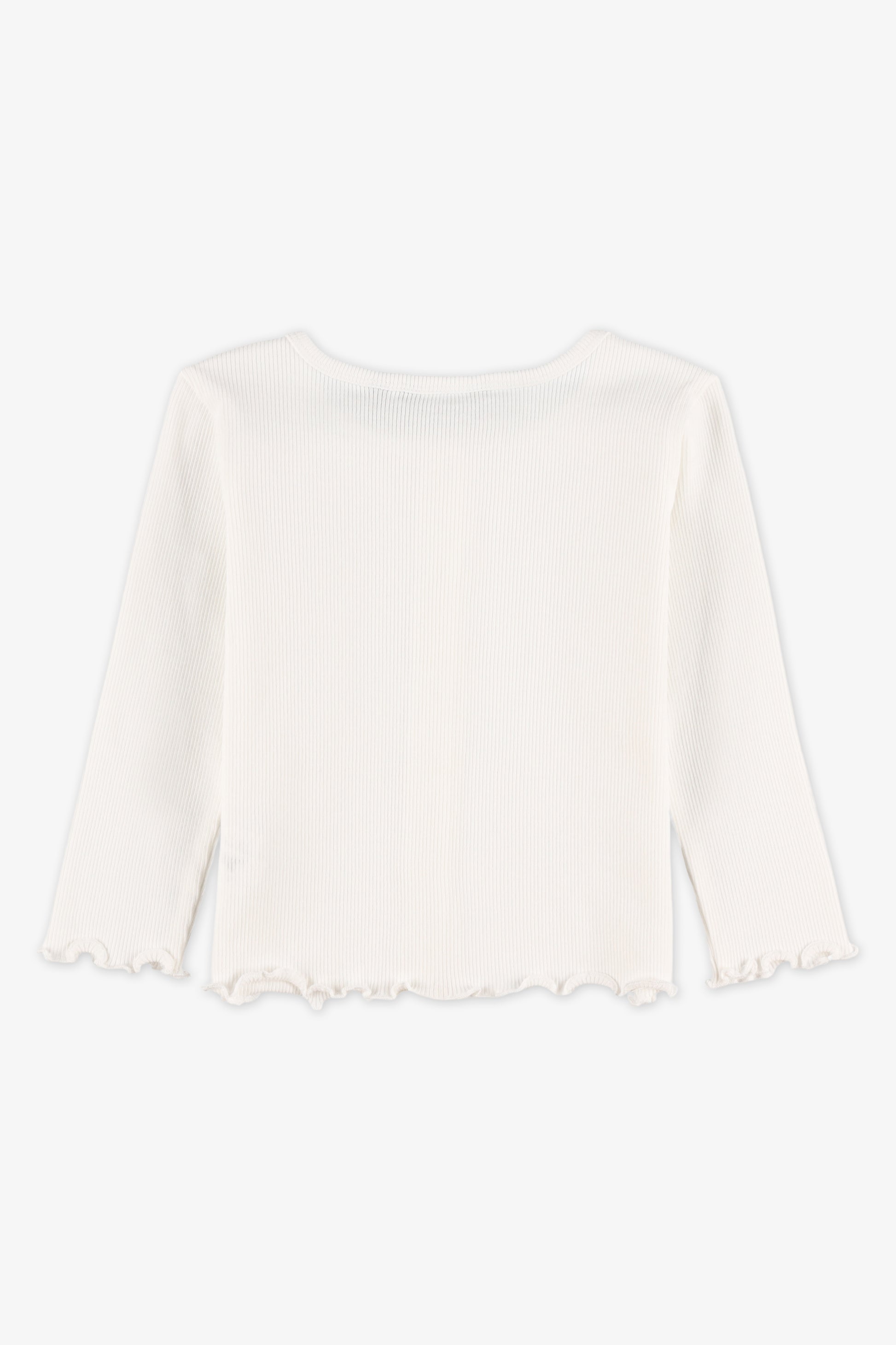 Veste boutons col rond stretch - Bébé fille && BLANC