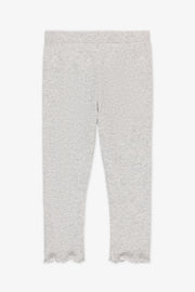 Legging Pull On à bord festonné - Bébé fille && GRIS MIXTE