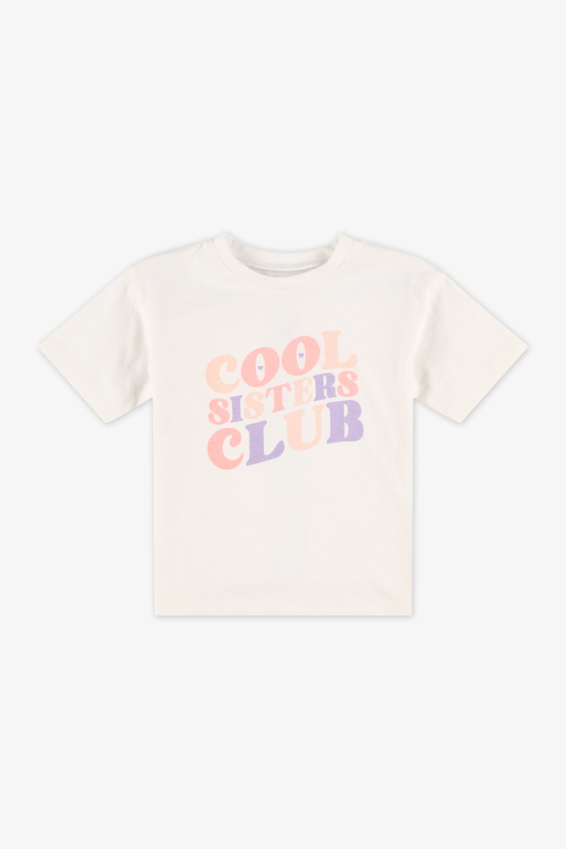 Chandail m/courtes boxy avec imprimé - Bébé fille 2/15$ && BLANC