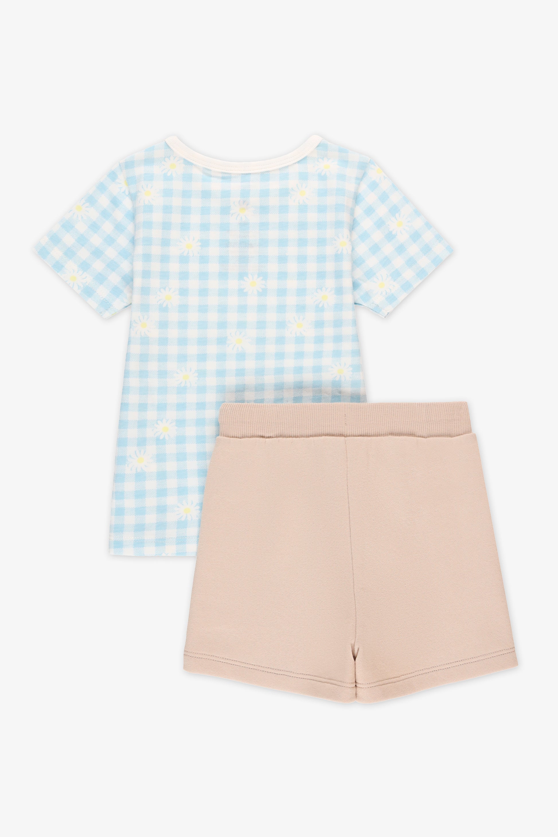 Ensemble 2 pièces, chandail et short - Bébé fille && BLEU MULTI