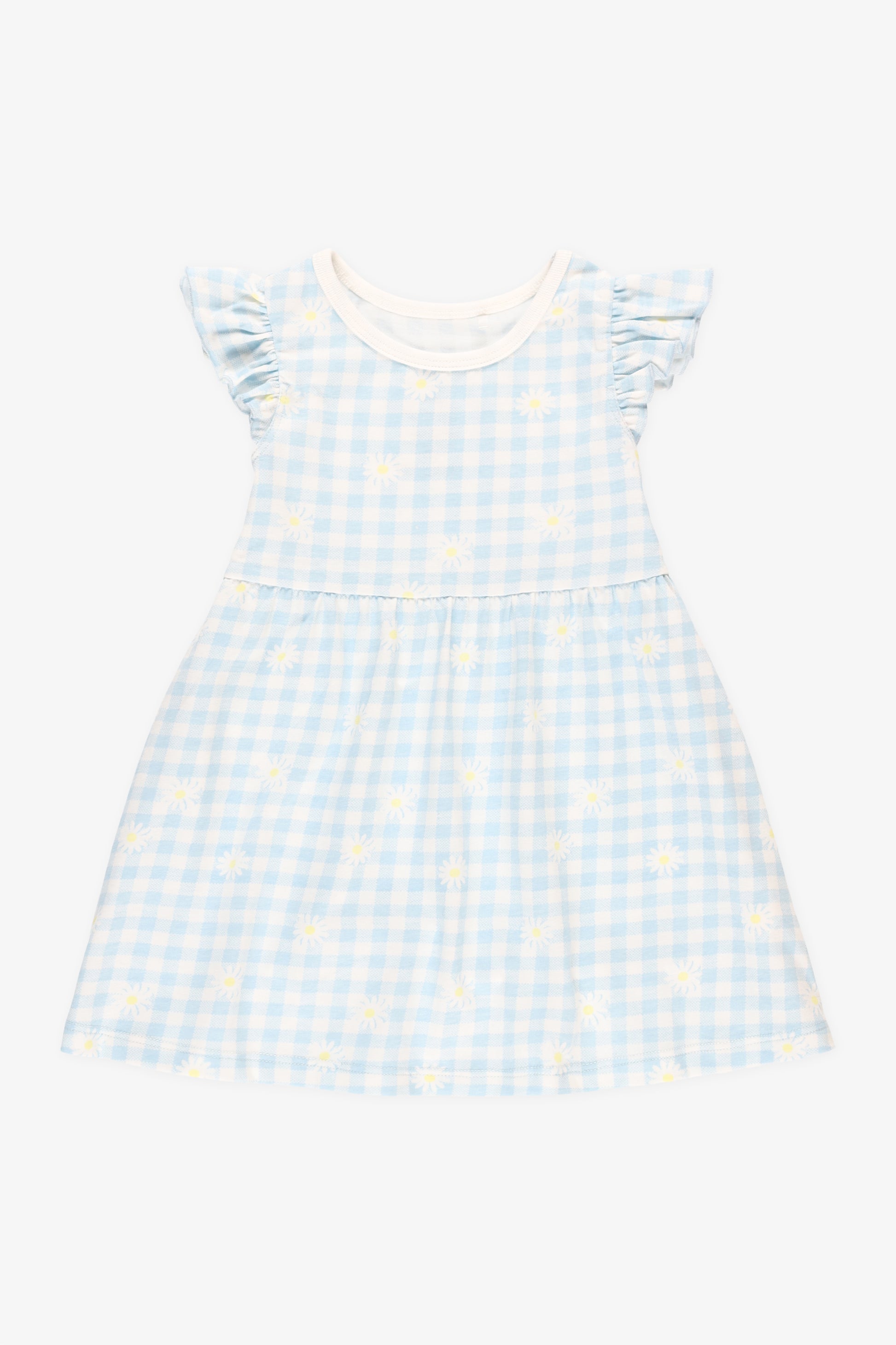 Robe tank frill manches - Bébé fille && BLEU MULTI